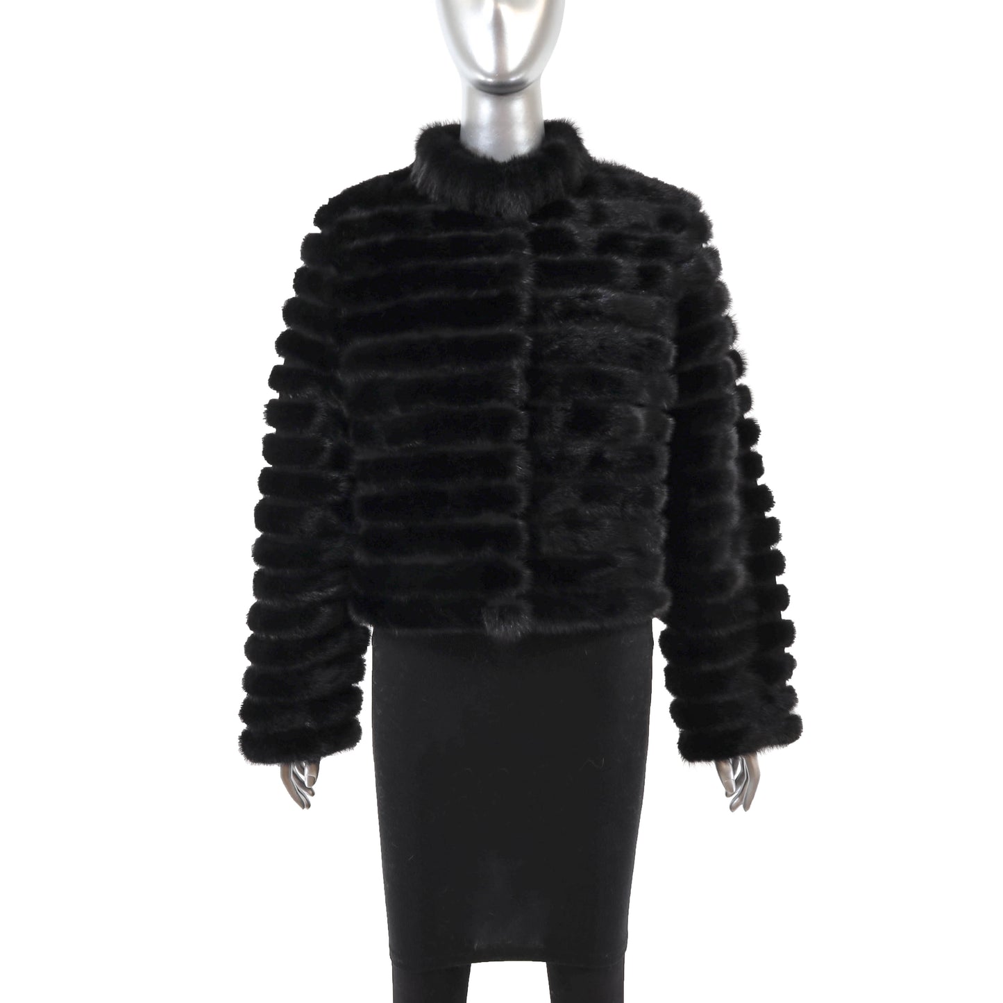 Black Mink Jacket- Size M