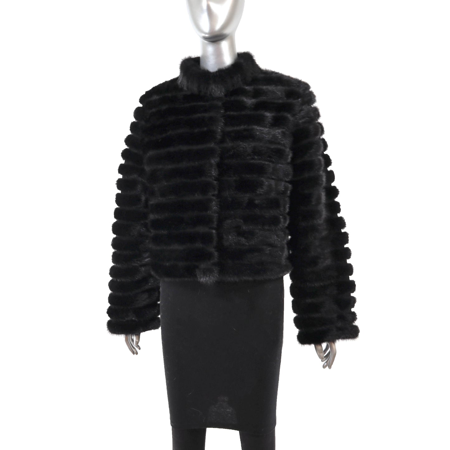 Black Mink Jacket- Size M