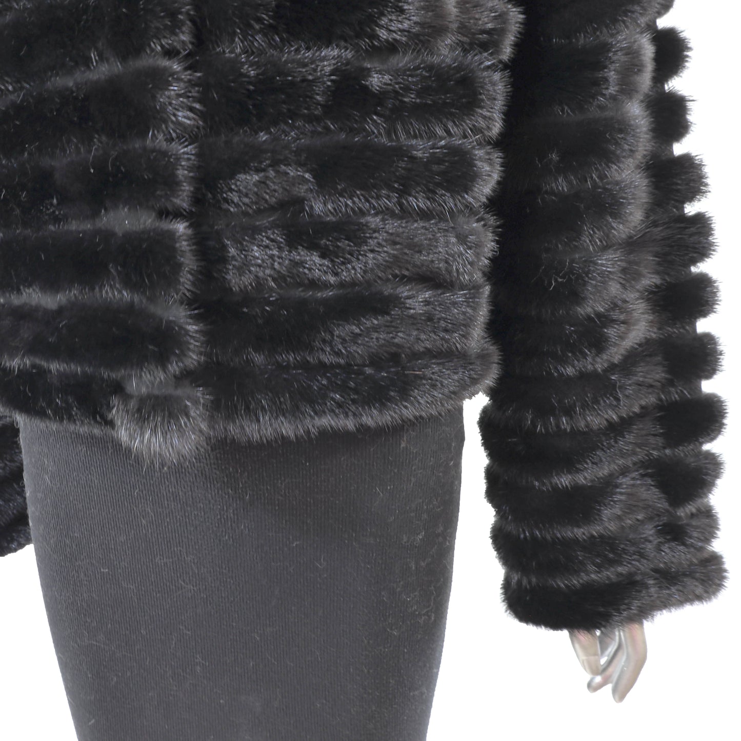 Black Mink Jacket- Size M