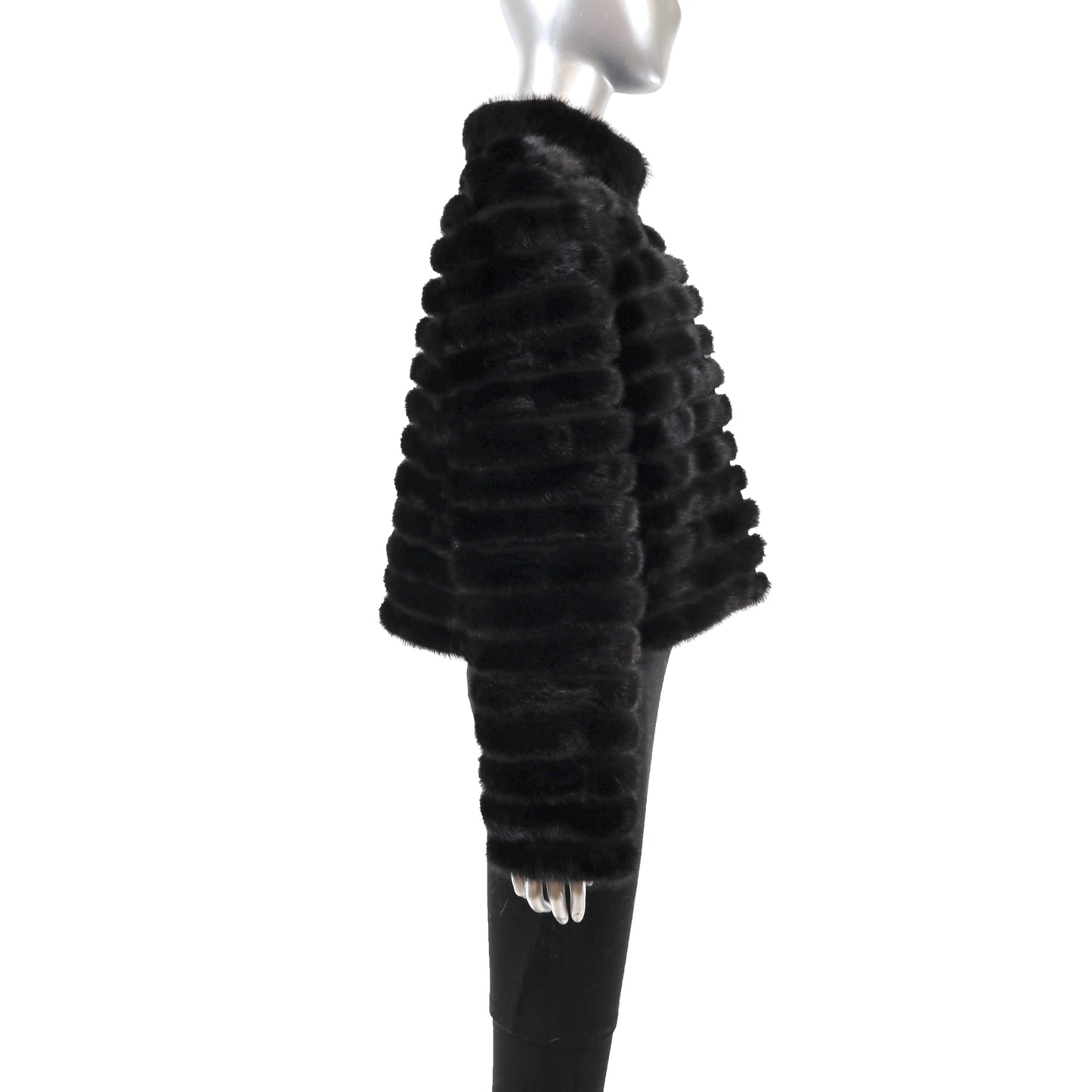 Black Mink Jacket- Size M