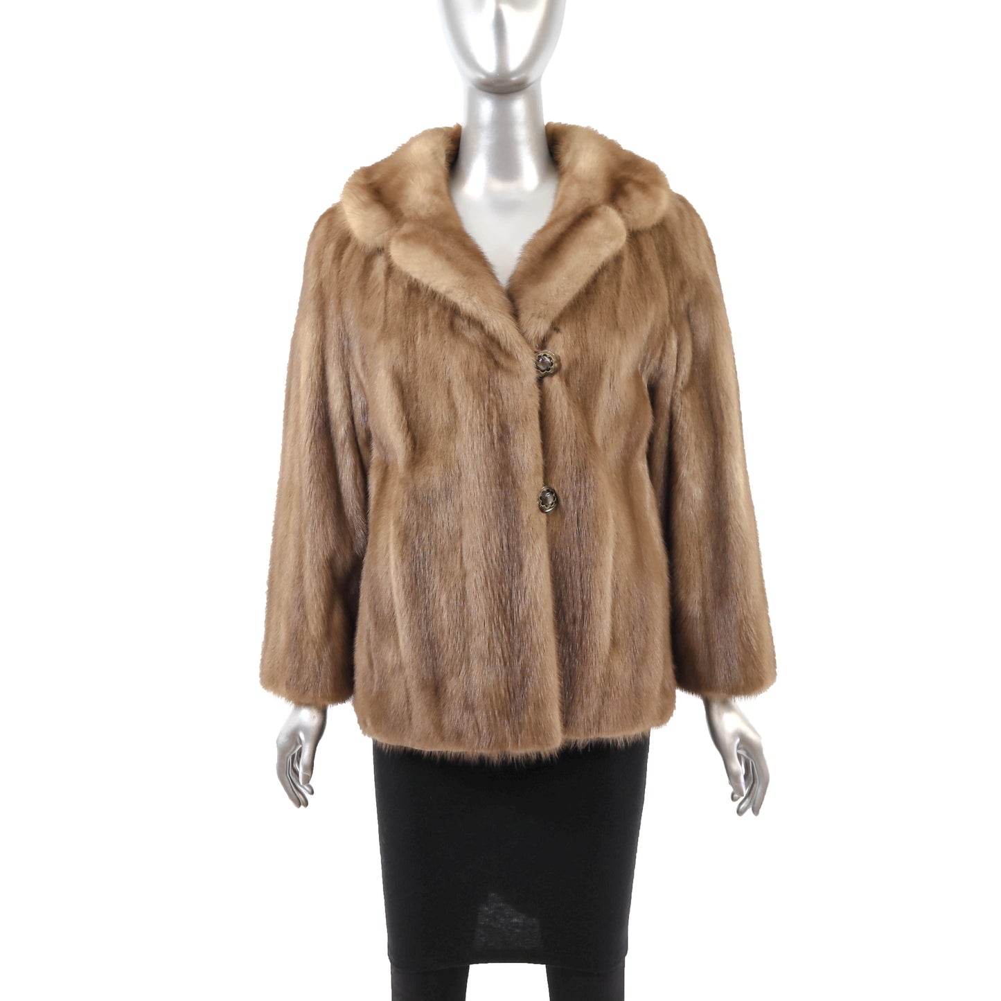 Light Brown Mink Jacket- Size L