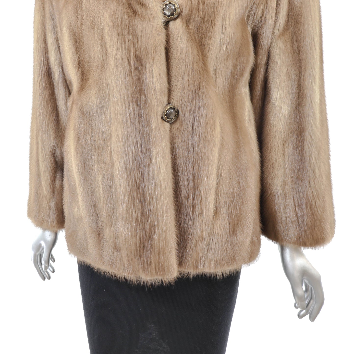 Light Brown Mink Jacket- Size L