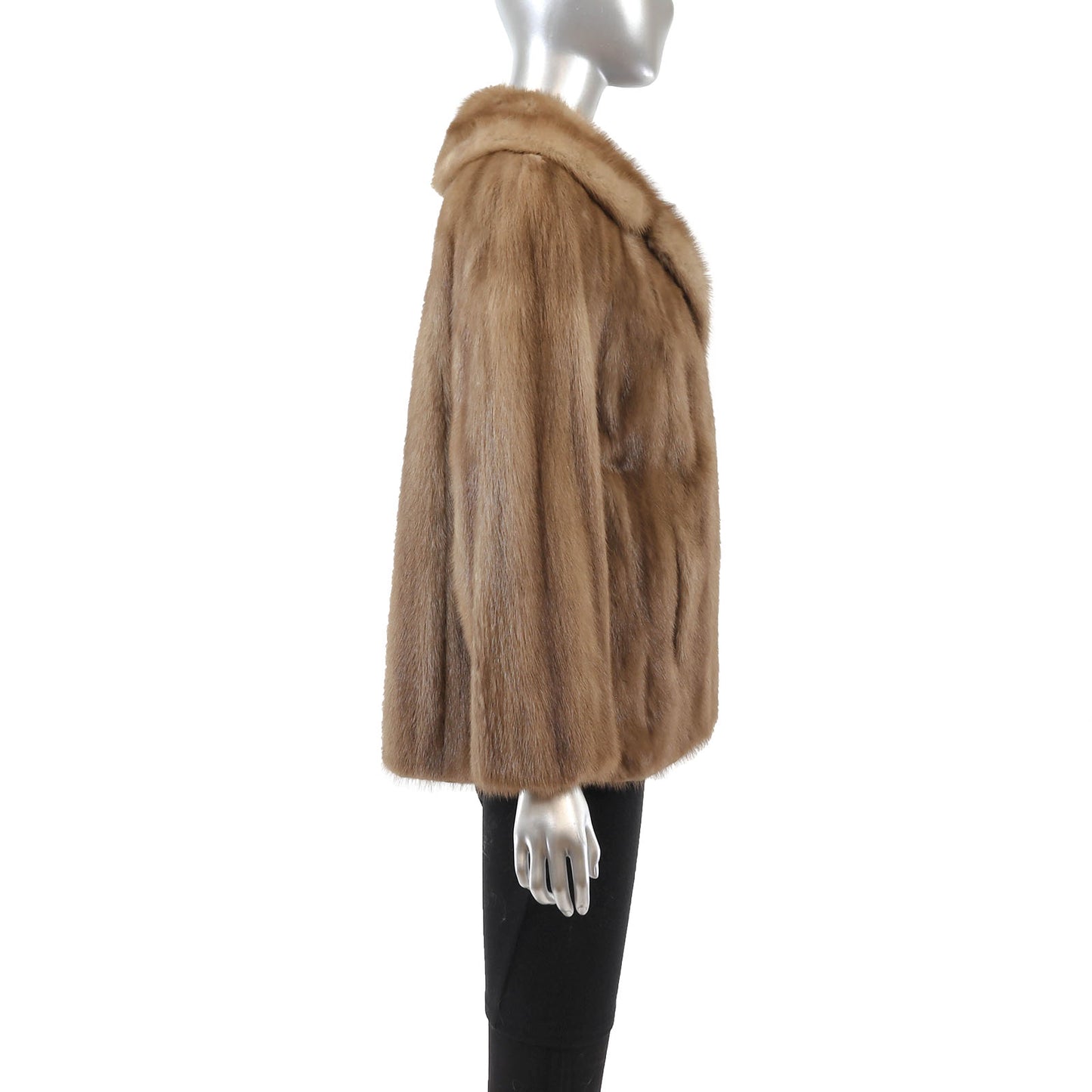 Light Brown Mink Jacket- Size L
