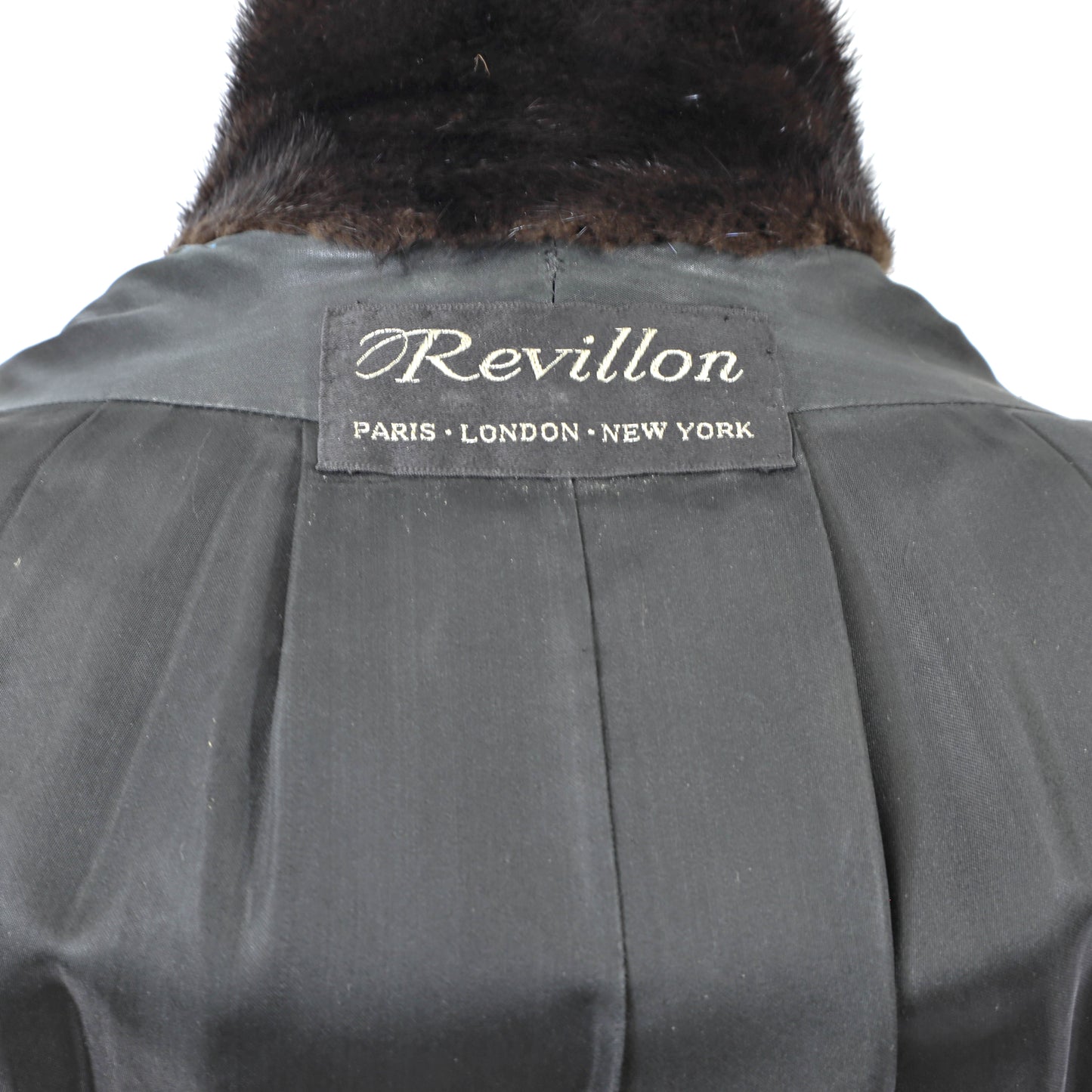 Revillon/ Saks Fifth Avenue Dark Brown Mink Jacket- Size L