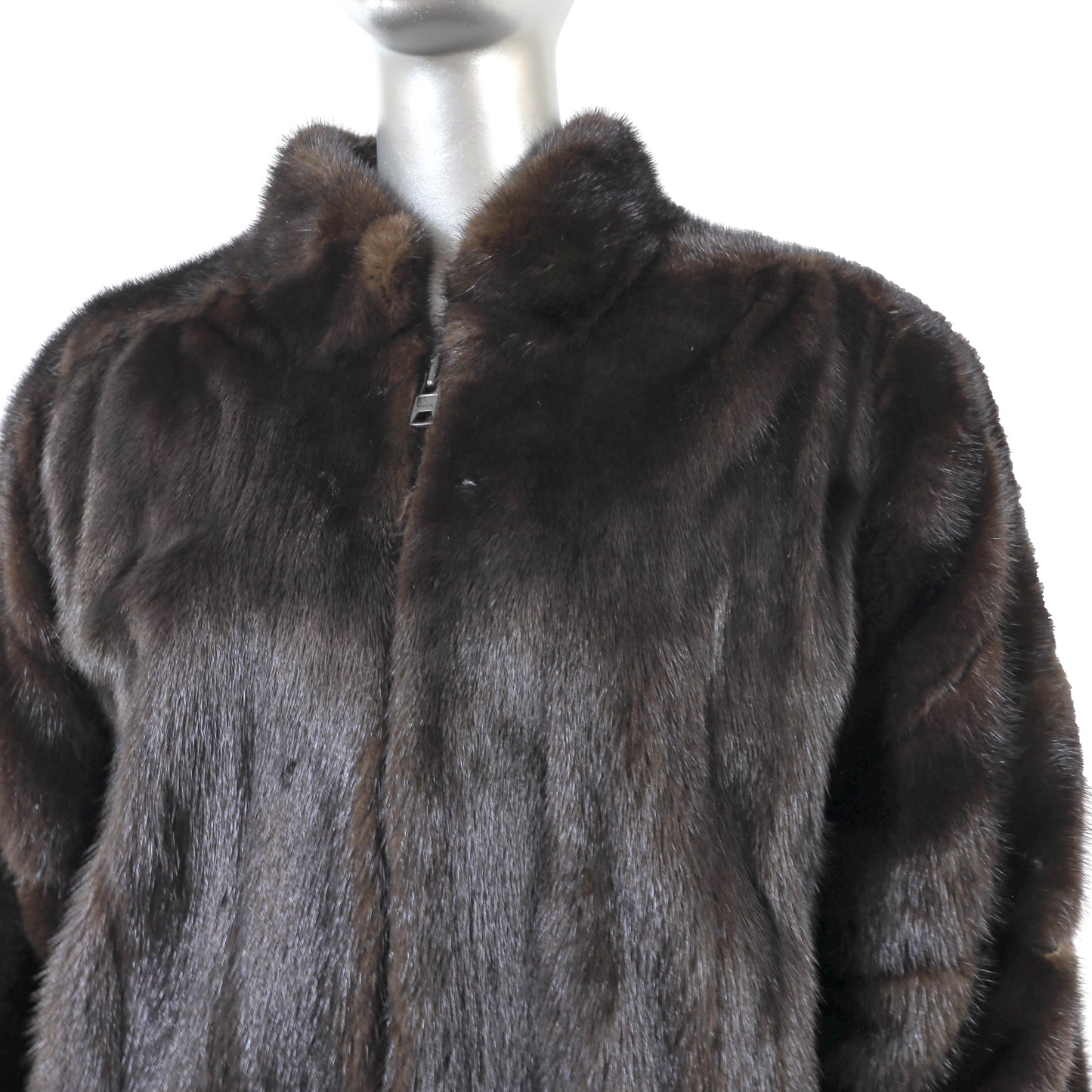 Revillon/ Saks Fifth Avenue Dark Brown Mink Jacket- Size L