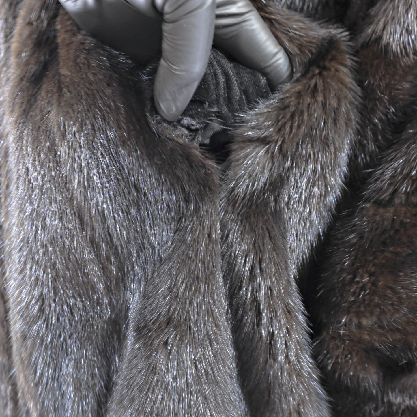 Revillon/ Saks Fifth Avenue Dark Brown Mink Jacket- Size L