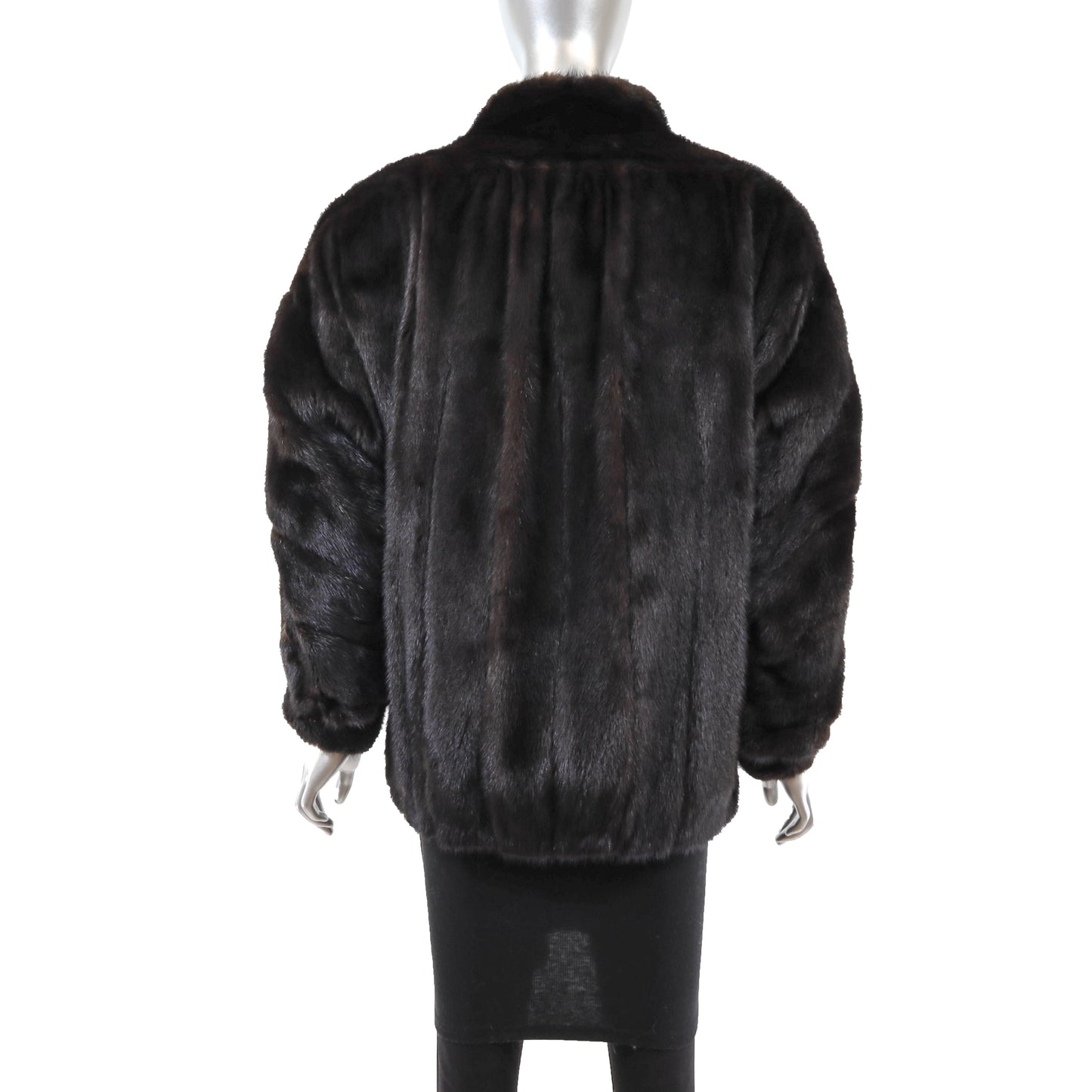 Revillon/ Saks Fifth Avenue Dark Brown Mink Jacket- Size L