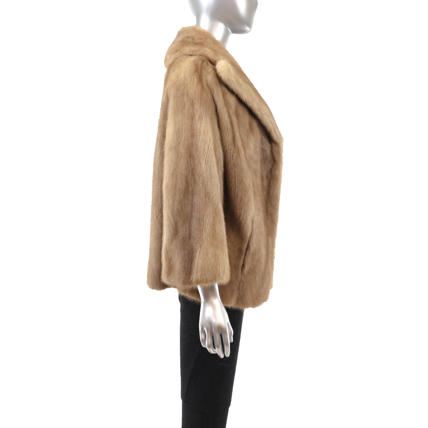 Light Brown Mink Jacket- Size M