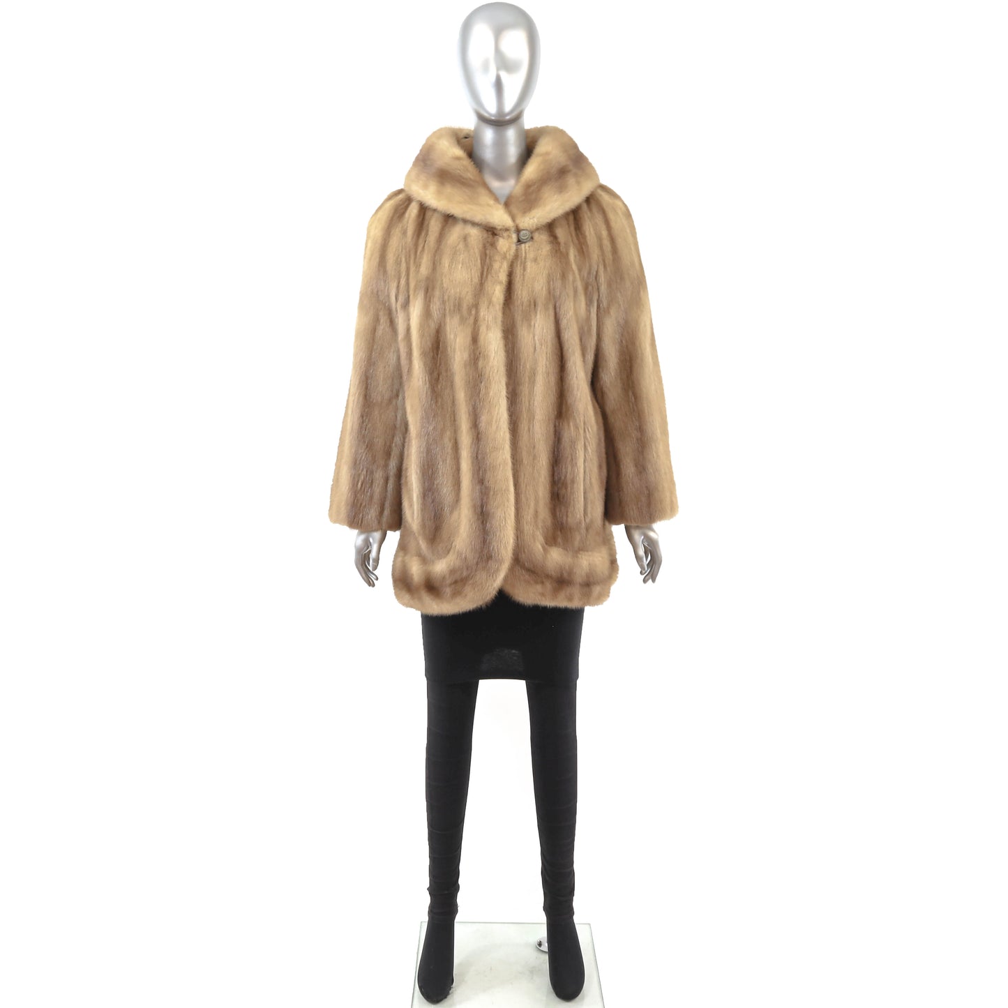 Light Brown Mink Jacket- Size L