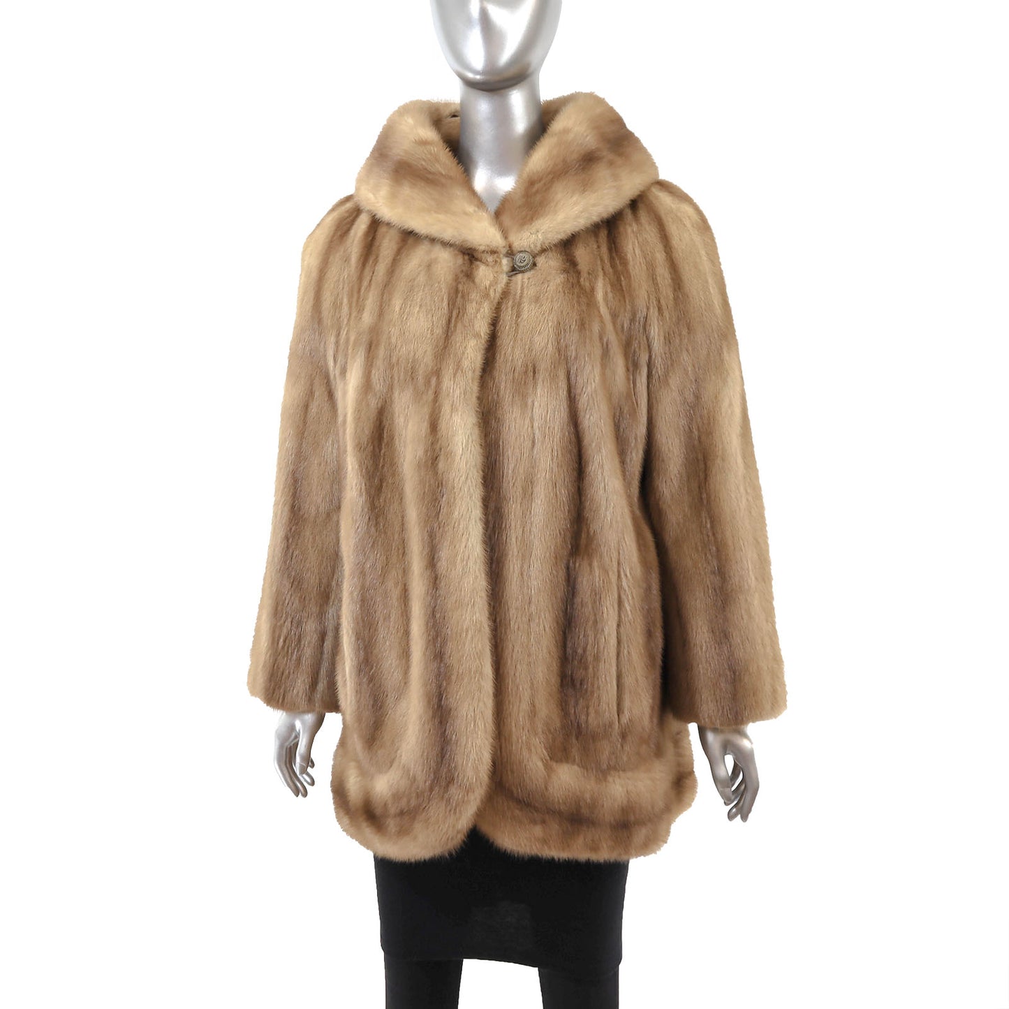 Light Brown Mink Jacket- Size L