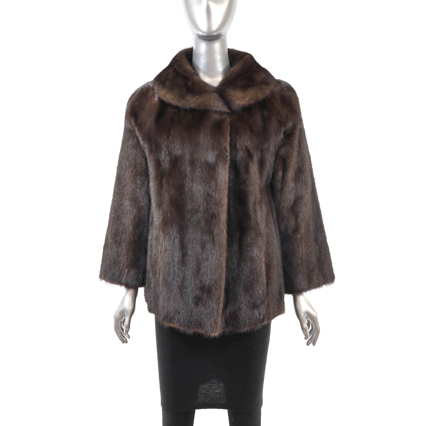 Brown Mink Jacket- Size L
