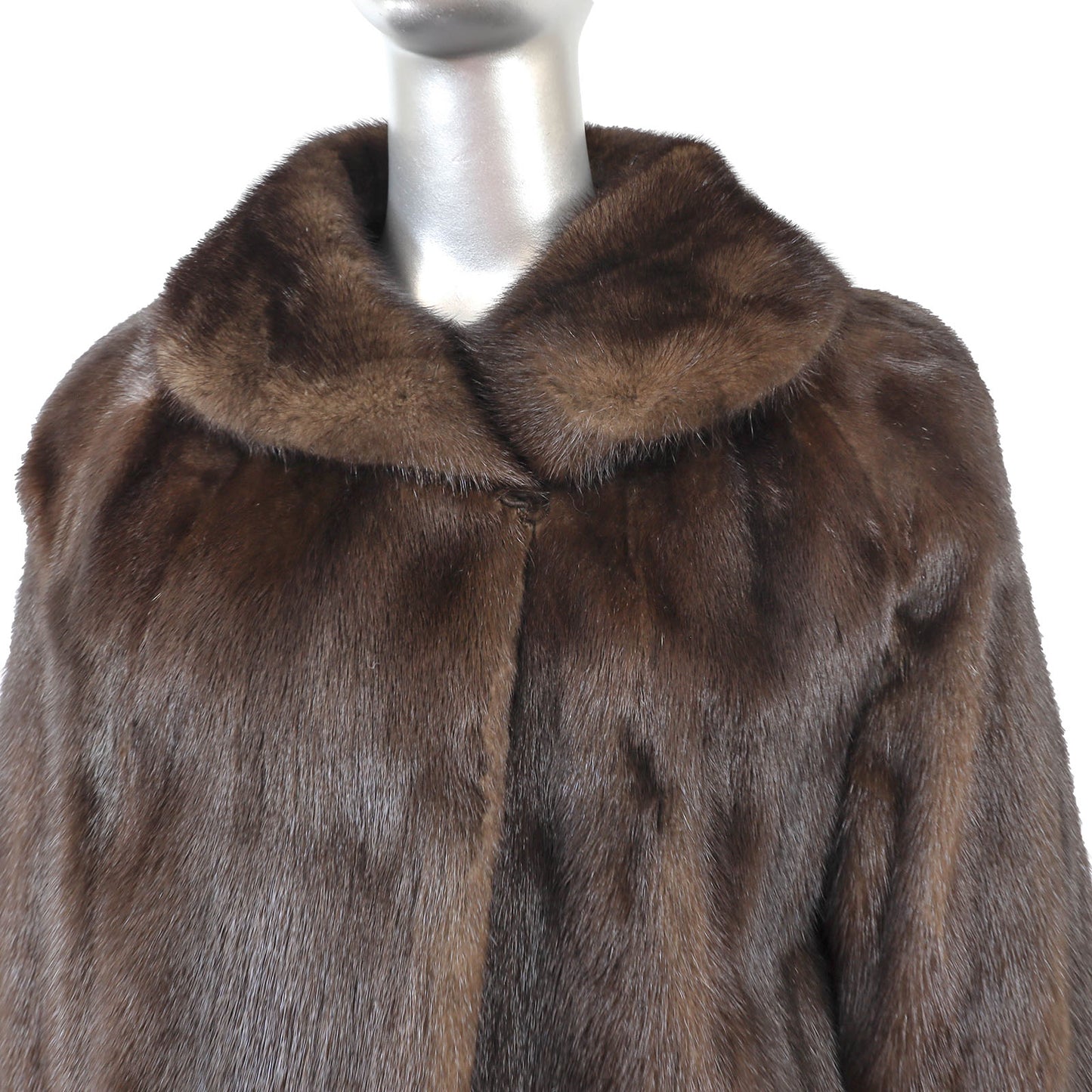 Brown Mink Jacket- Size L