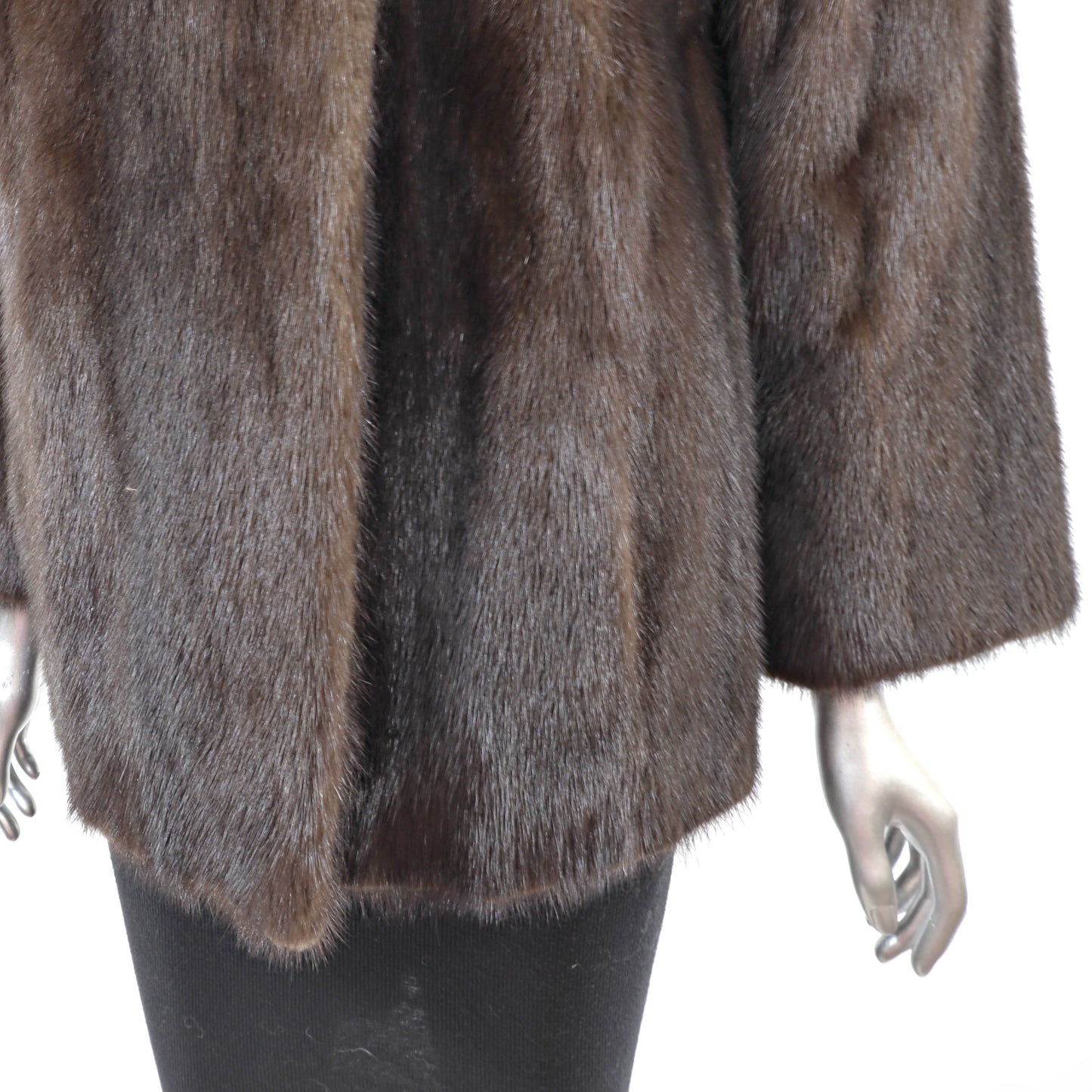 Brown Mink Jacket- Size L