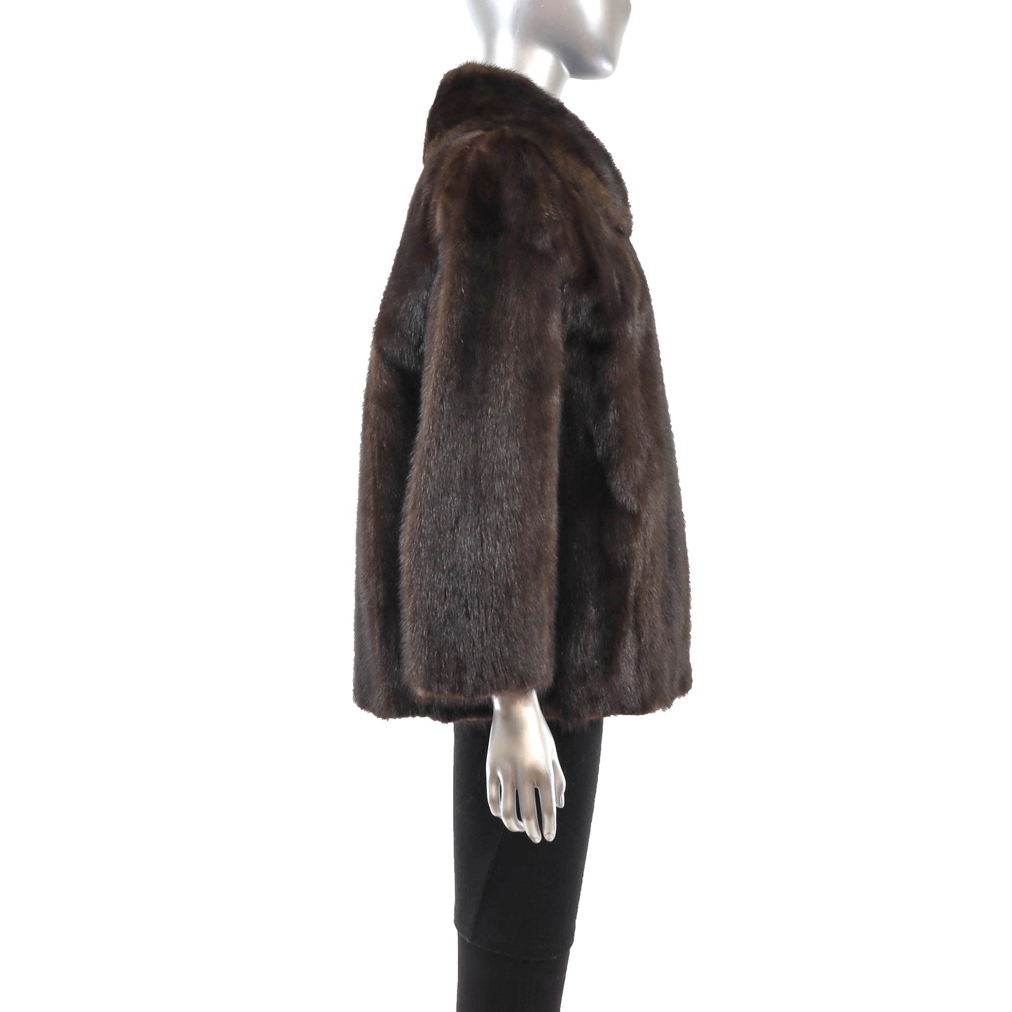 Brown Mink Jacket- Size L