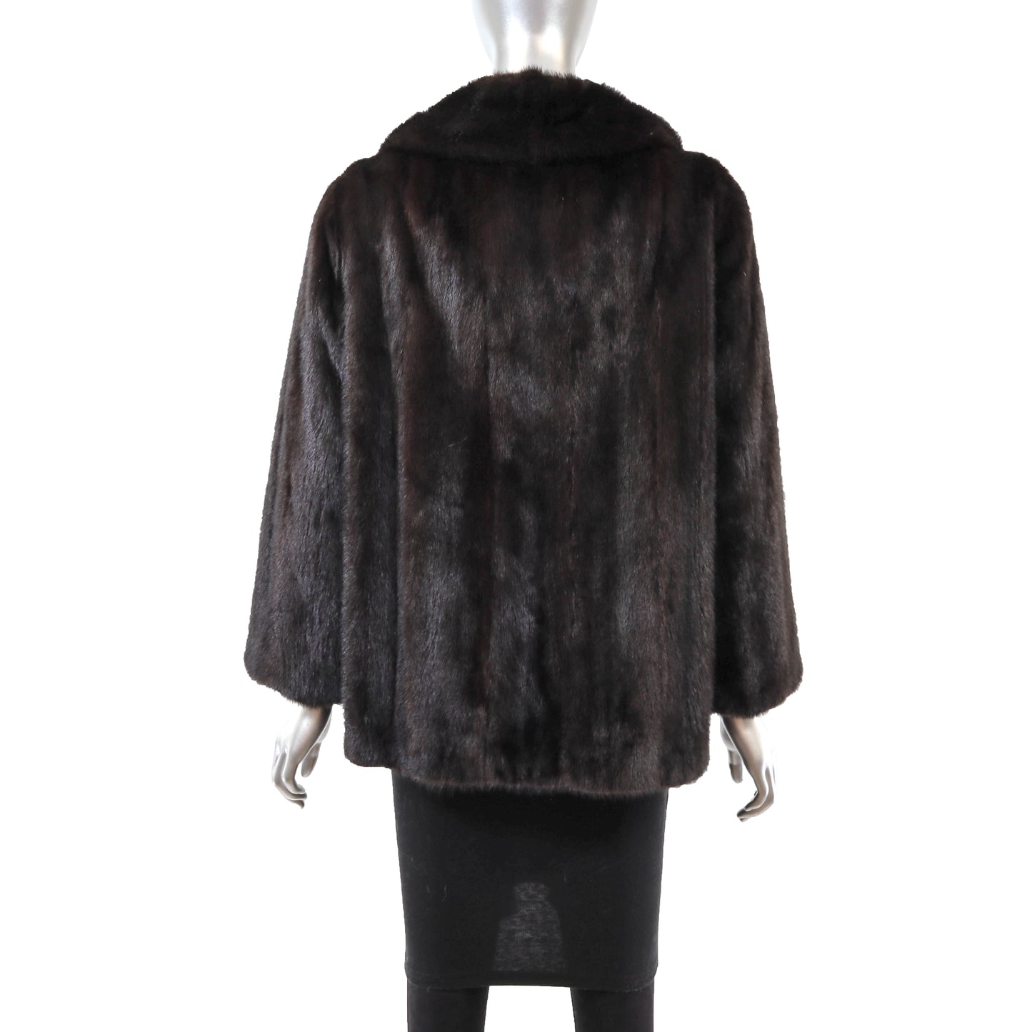 Dark Brown Mink Jacket- Size M-L