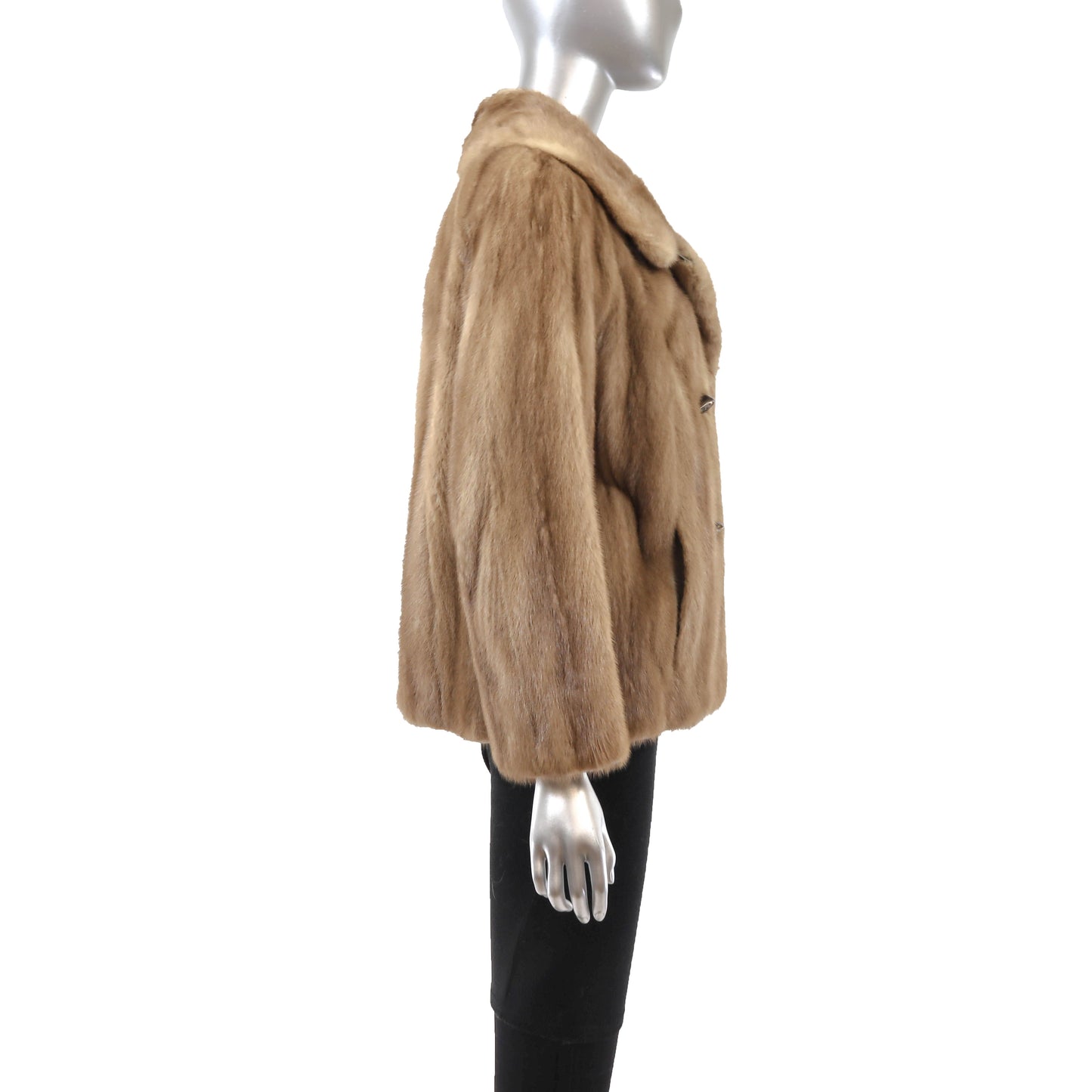 Light Brown Mink Jacket- Size M
