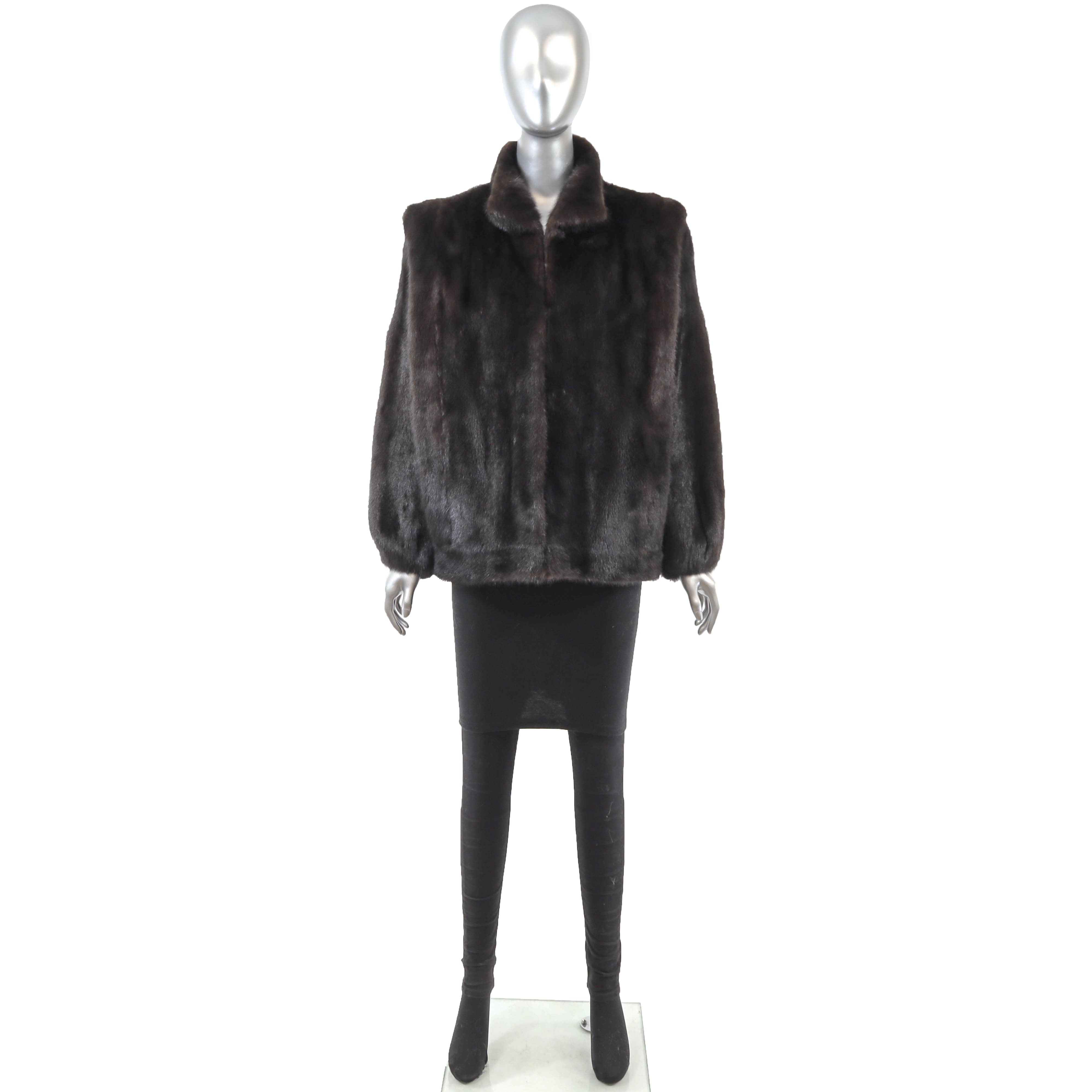 Blackglama Black Mink Jacket- Size M – VintageFurs