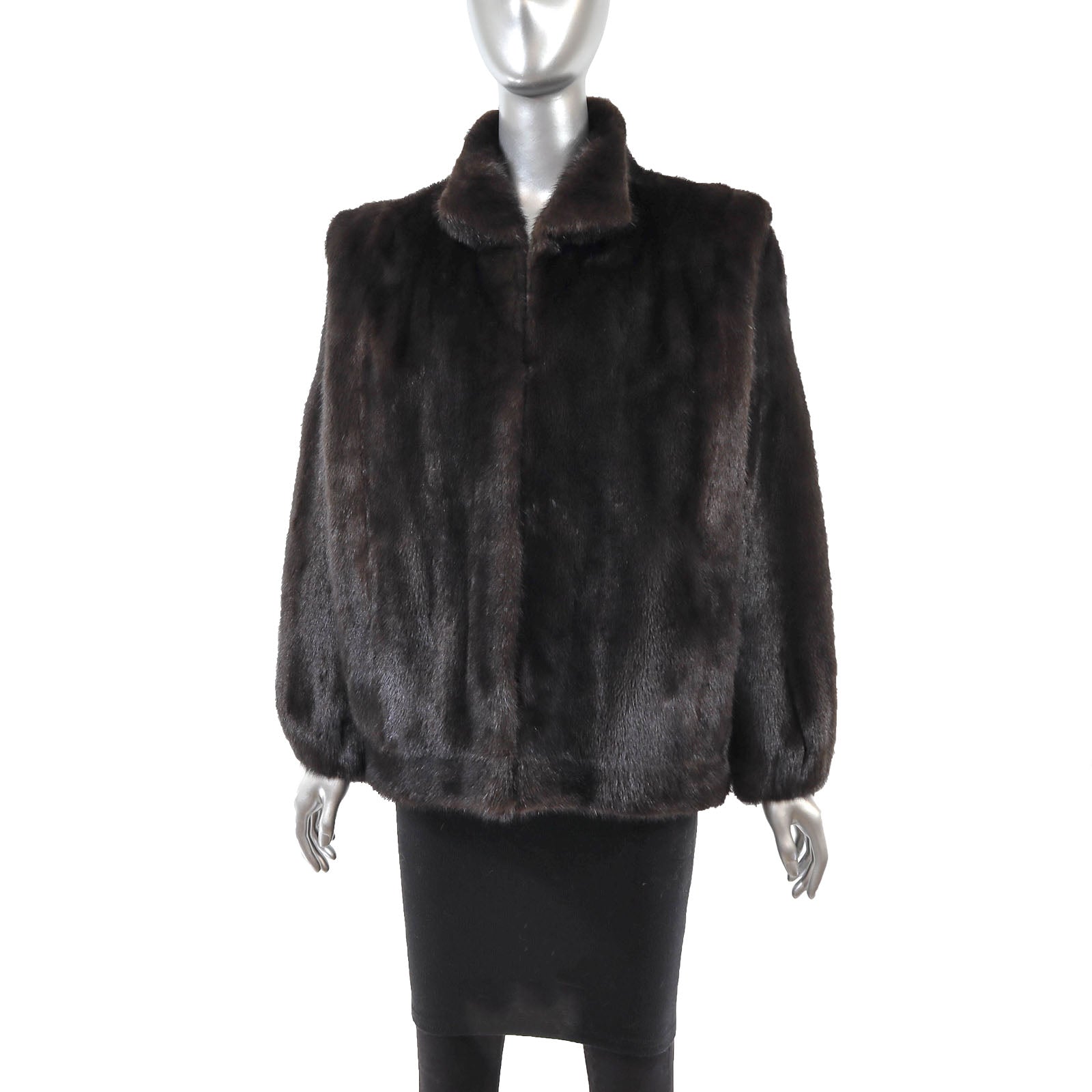 Blackglama Black Mink Jacket- Size M – VintageFurs