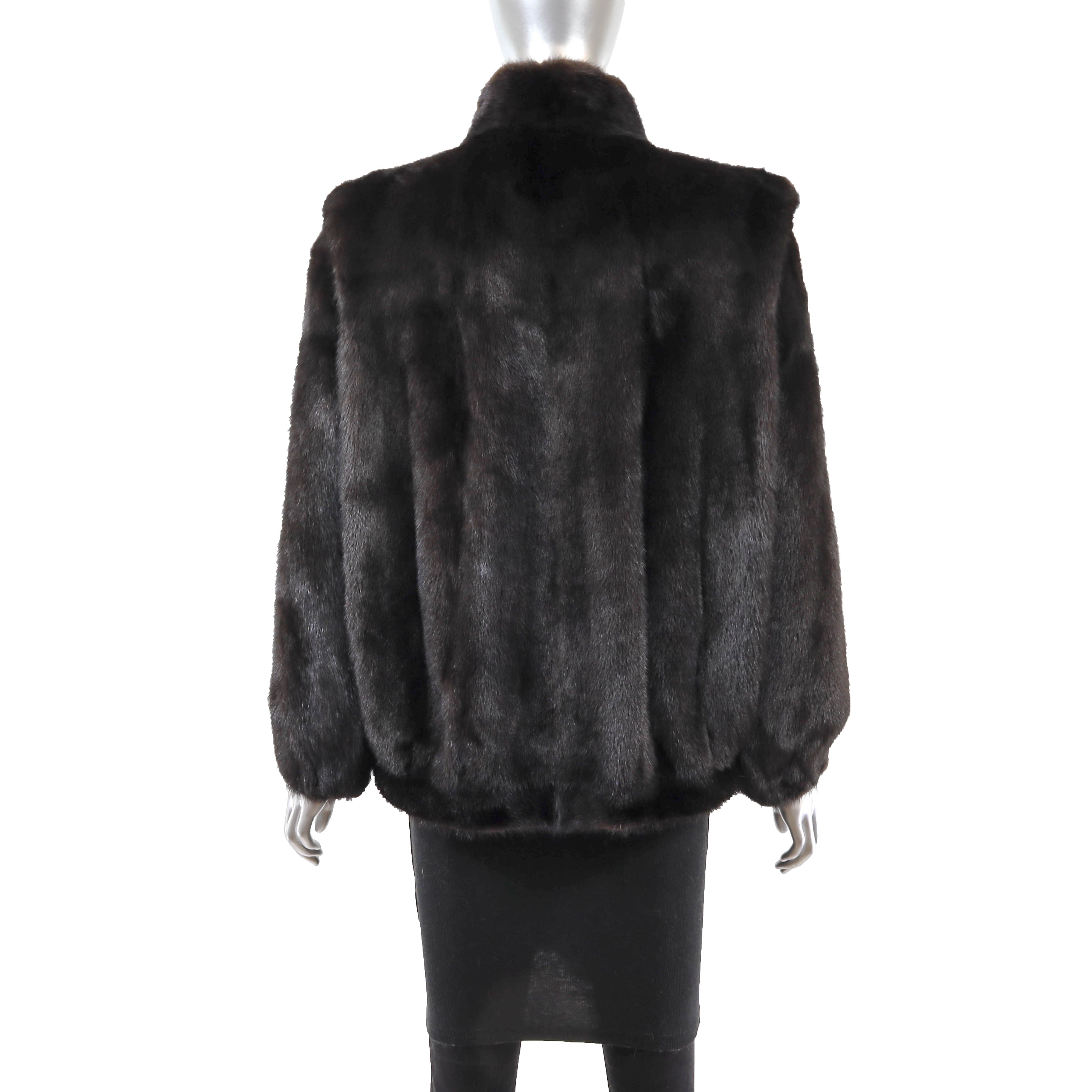 Blackglama Black Mink Jacket- Size M – VintageFurs