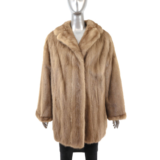 Light Brown Mink Jacket- Size L
