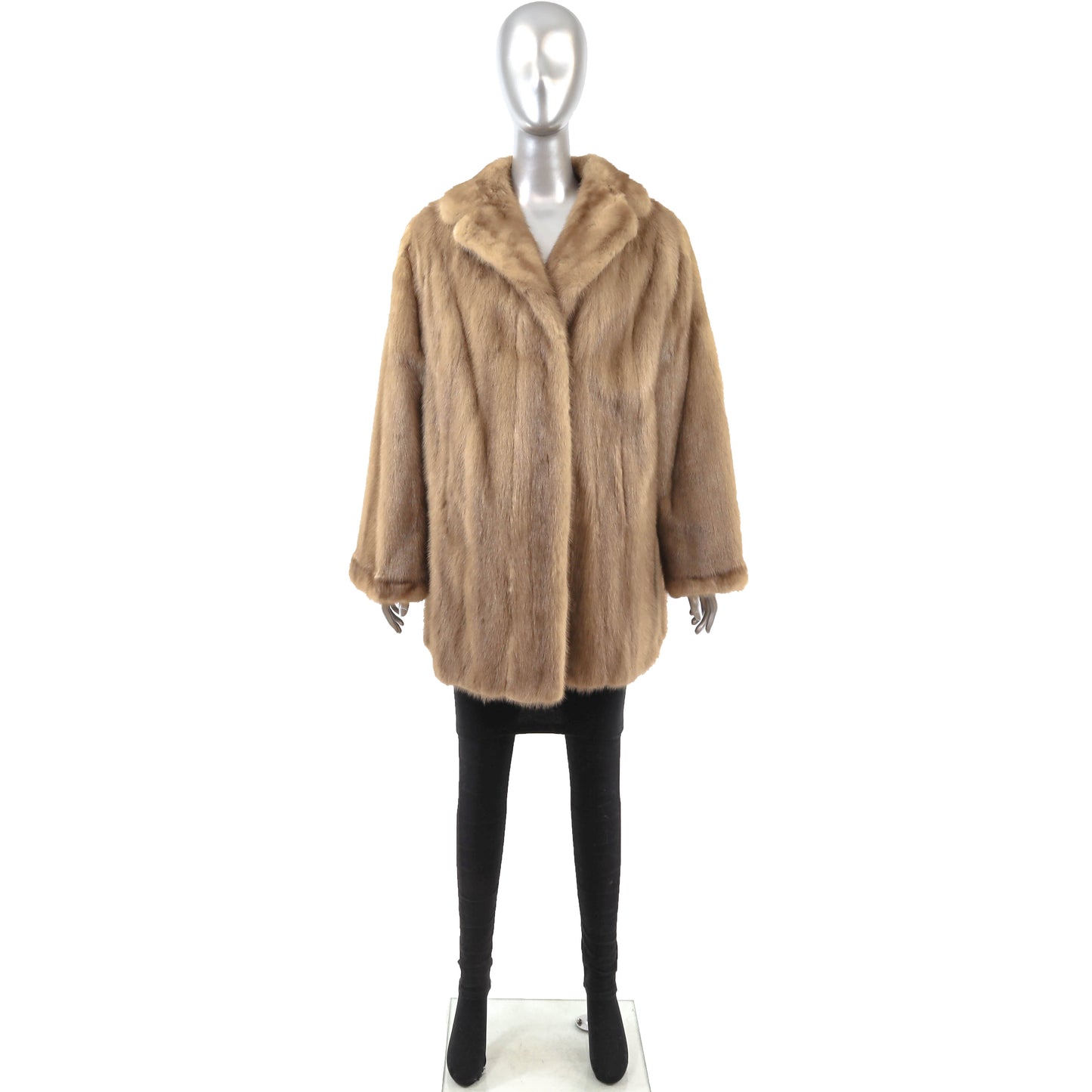 Light Brown Mink Jacket- Size L