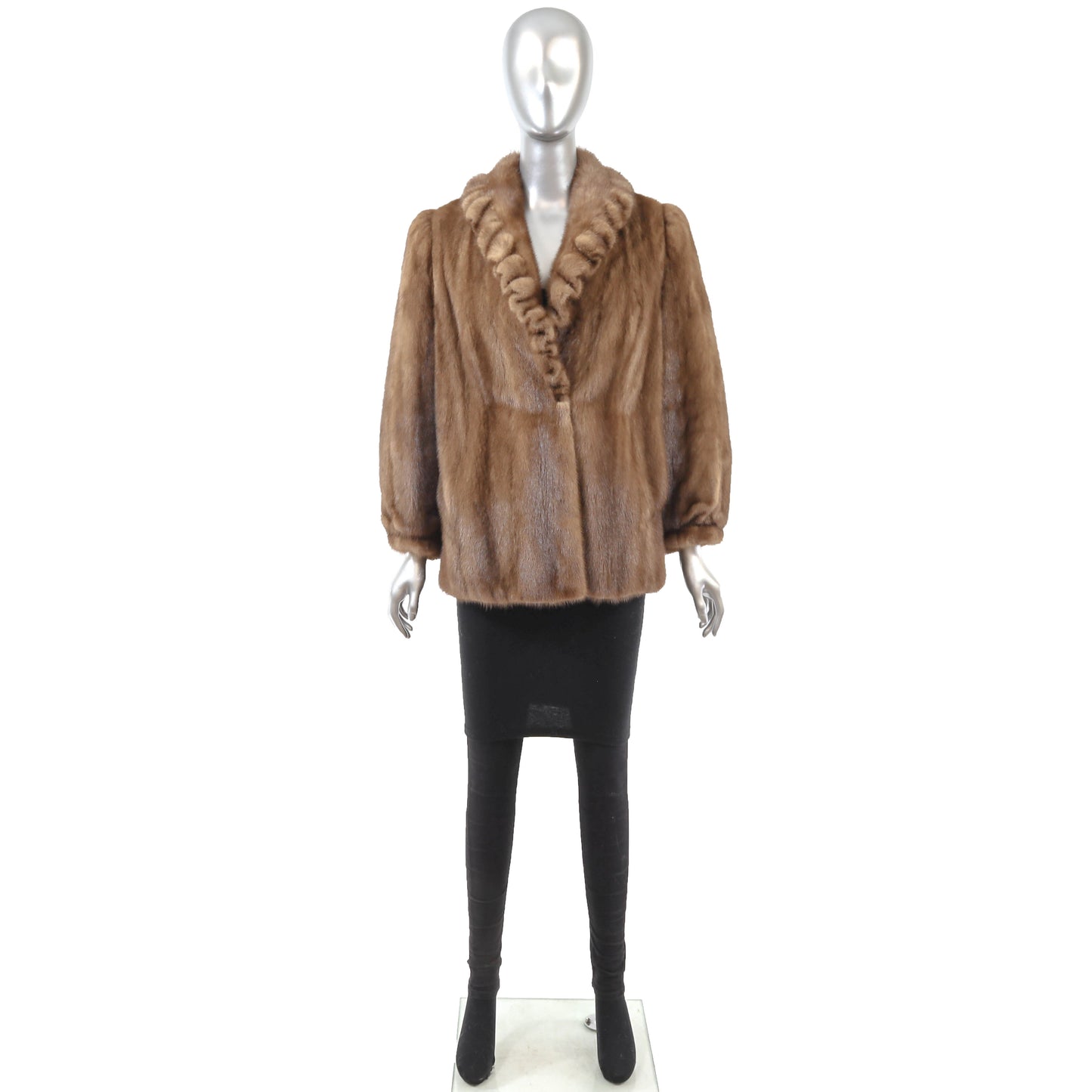 Light Brown Mink Jacket- Size M