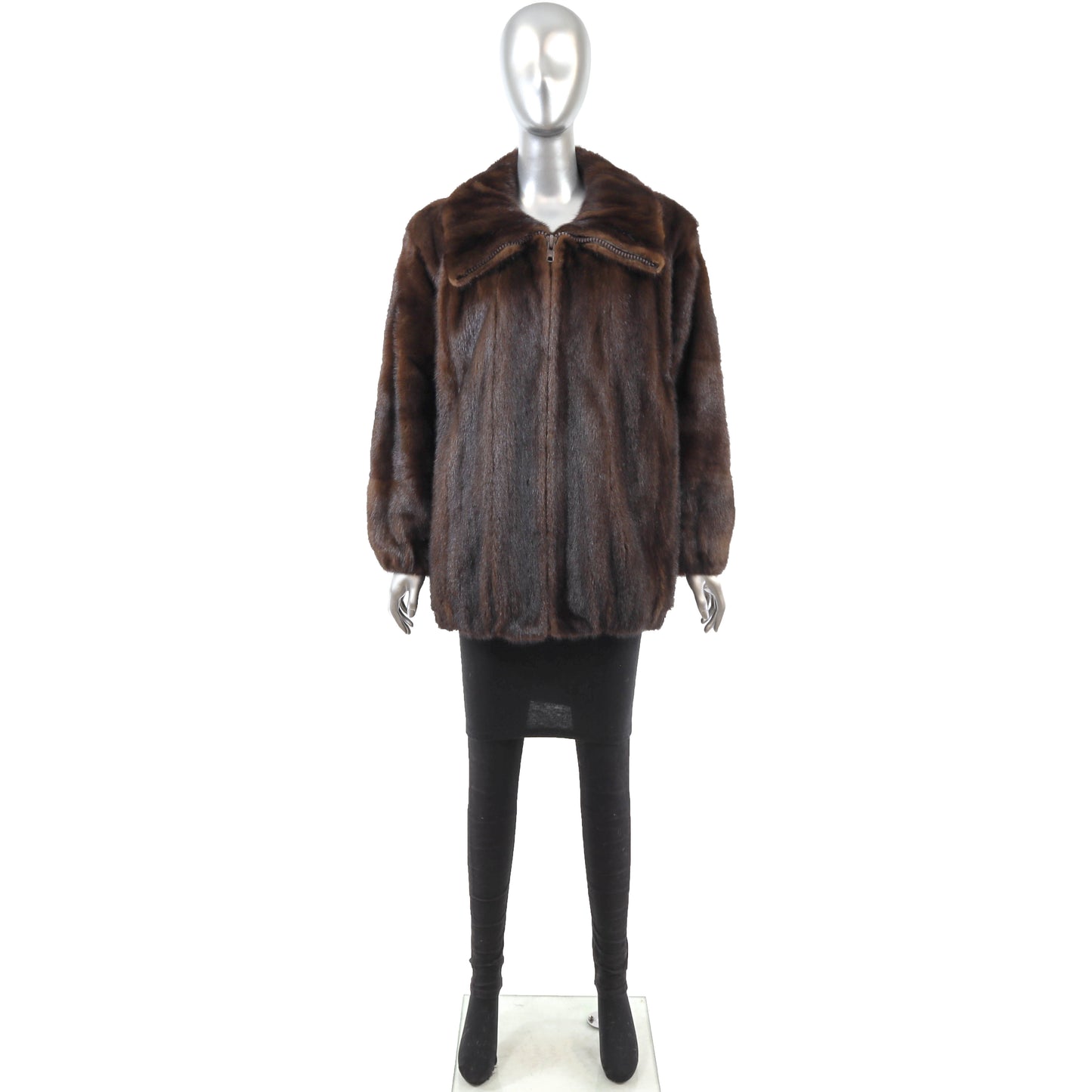 YSL Brown Mink Jacket- Size L