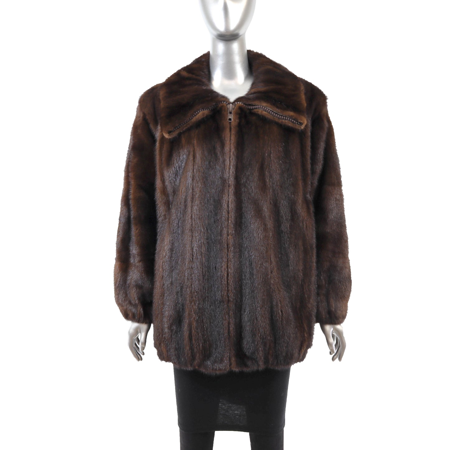 YSL Brown Mink Jacket- Size L