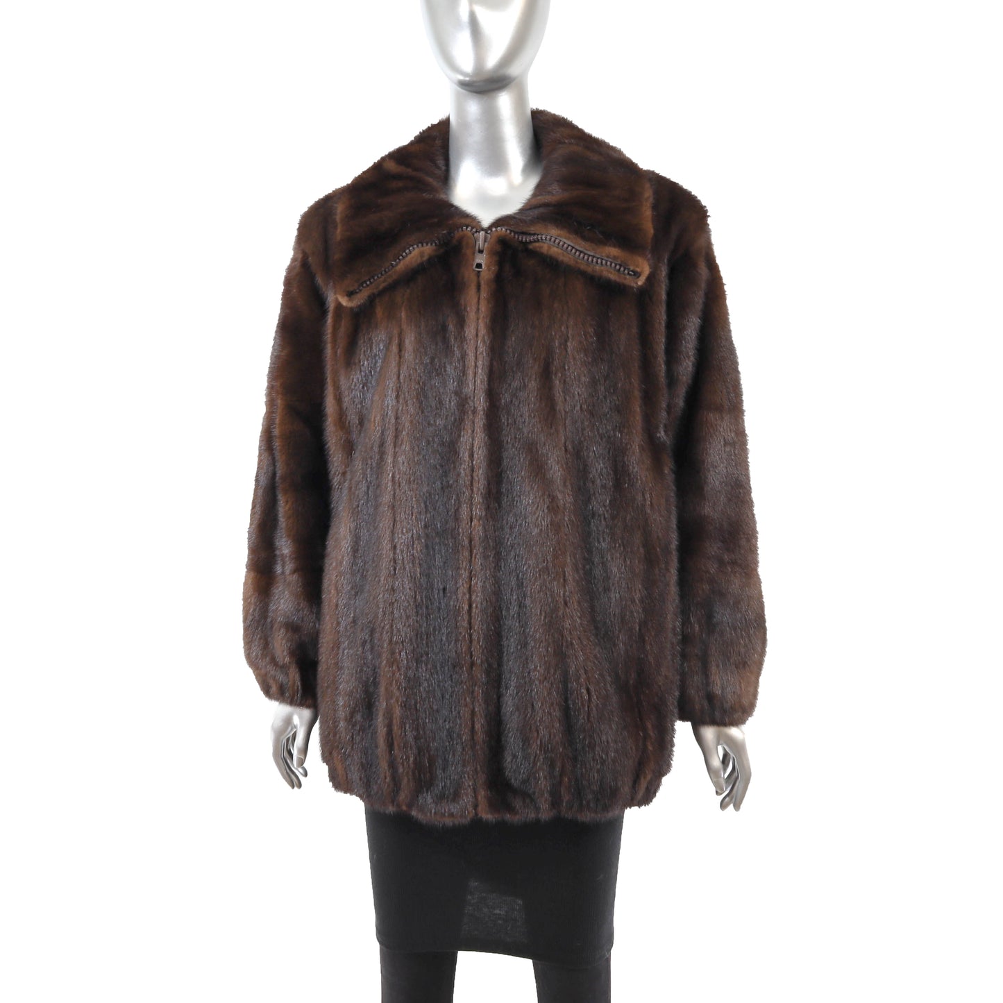 YSL Brown Mink Jacket- Size L