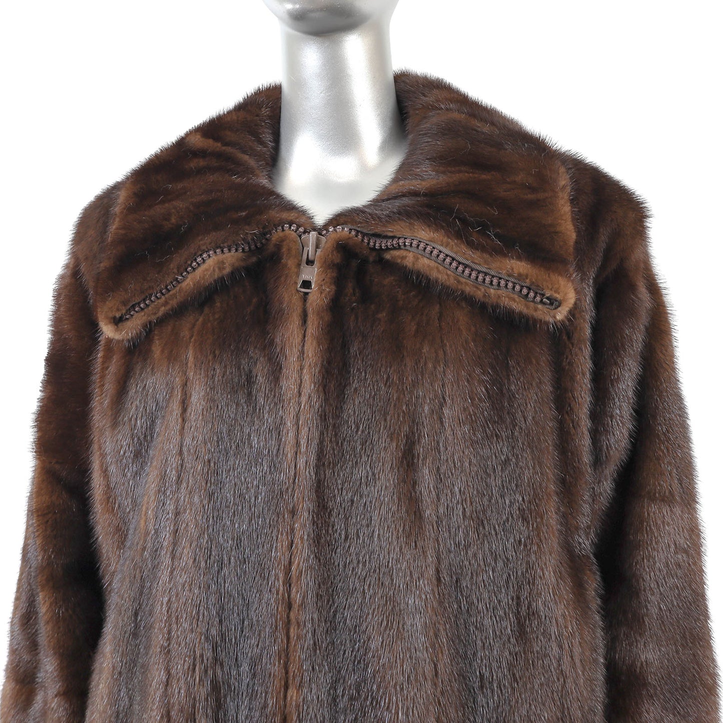 YSL Brown Mink Jacket- Size L