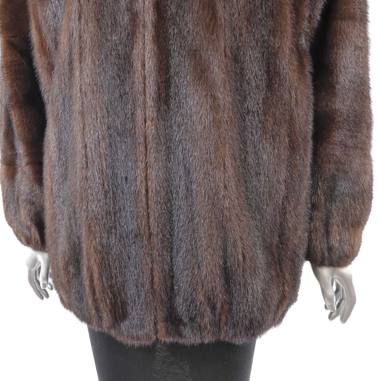 YSL Brown Mink Jacket- Size L