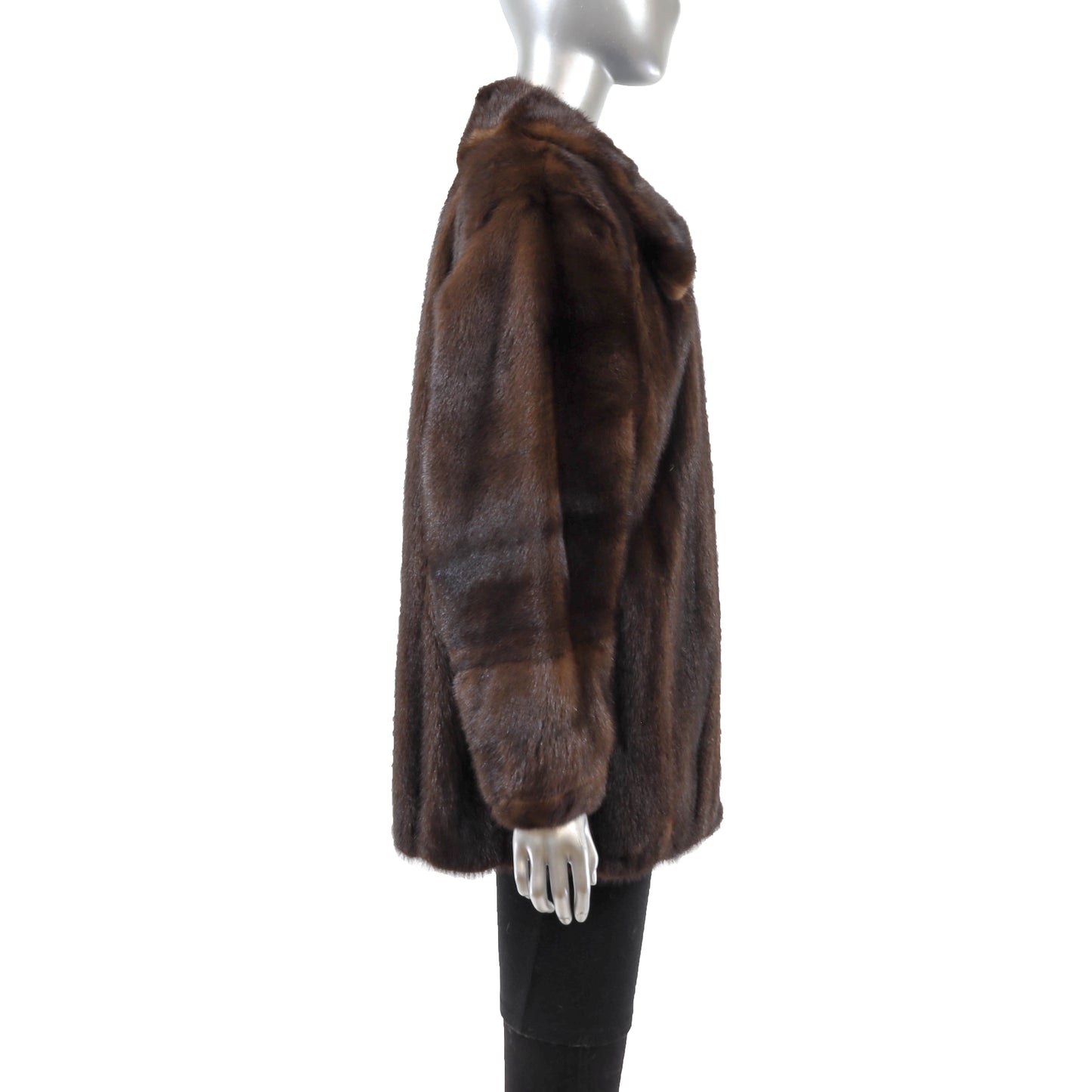 YSL Brown Mink Jacket- Size L