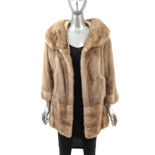 Light Brown Mink Jacket- Size L