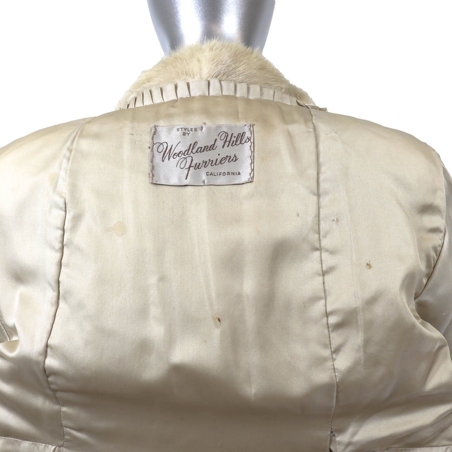 Beige Mink Jacket- Size S
