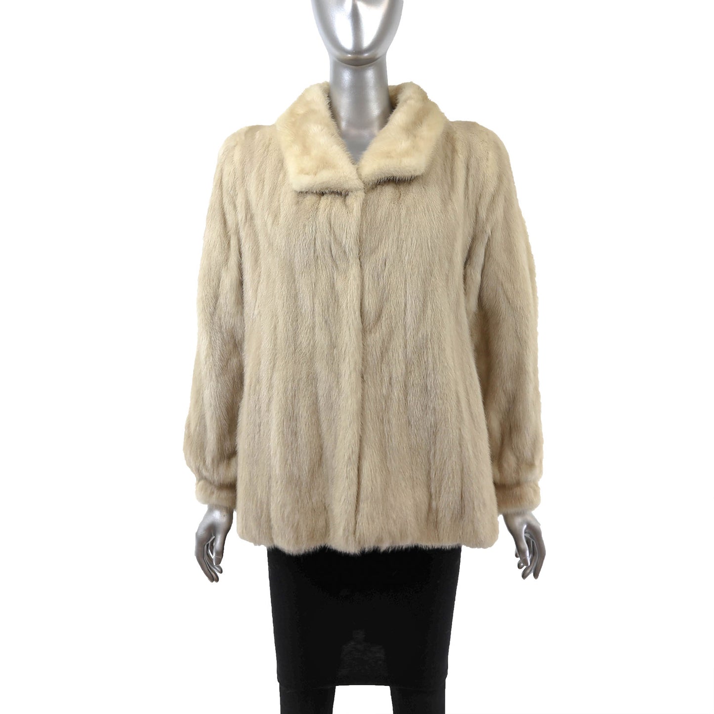 Beige Mink Jacket- Size S