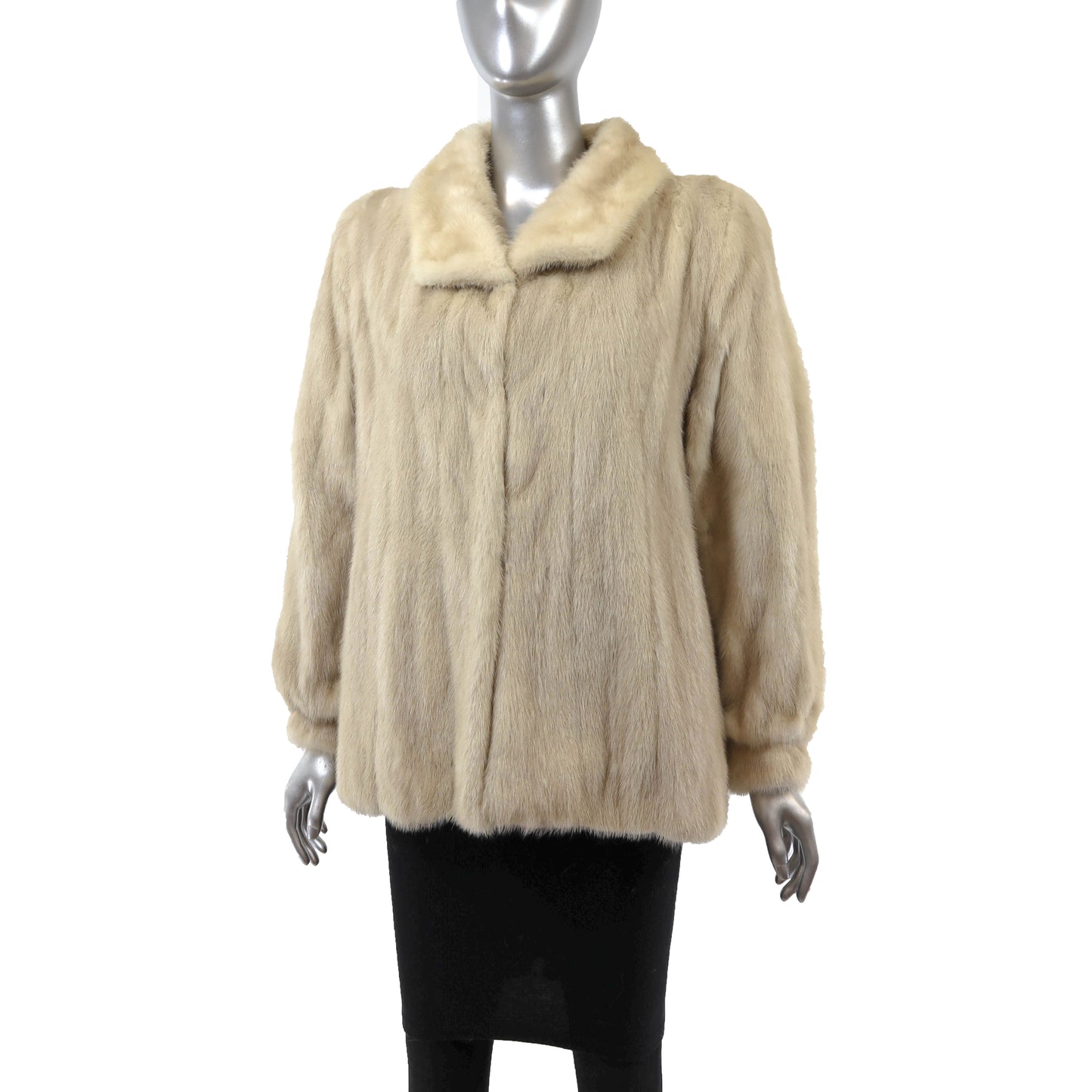 Beige Mink Jacket- Size S