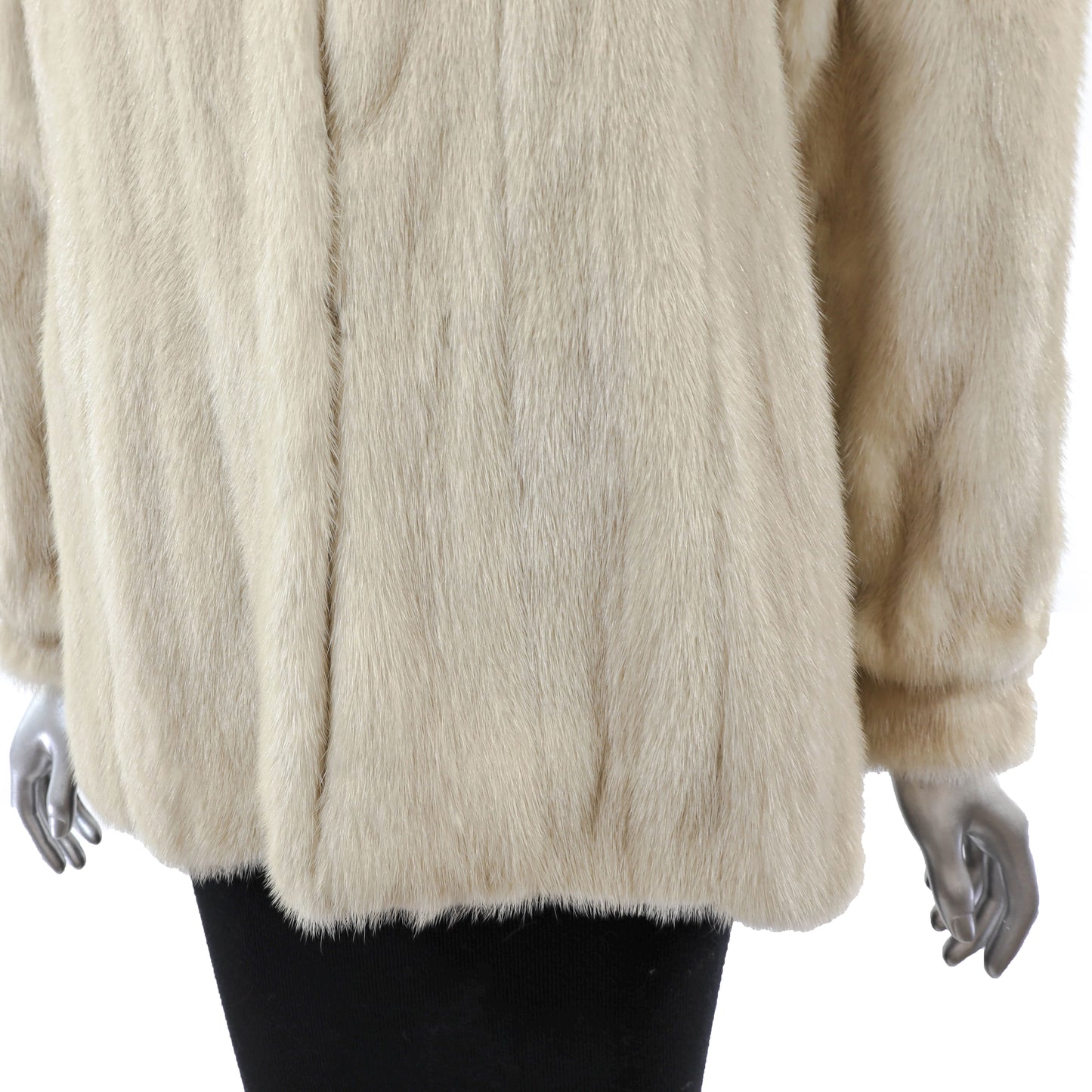 Beige Mink Jacket- Size S