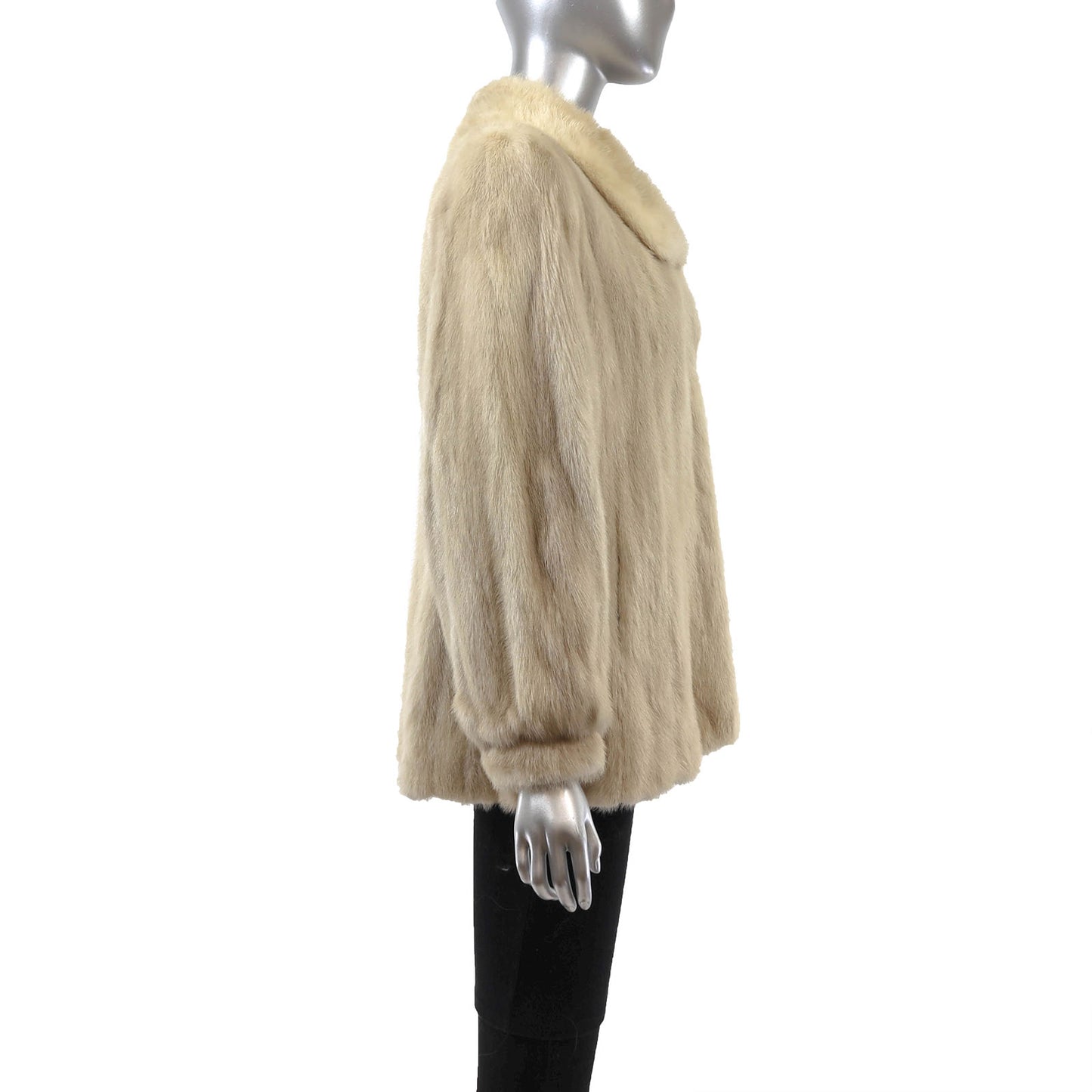 Beige Mink Jacket- Size S