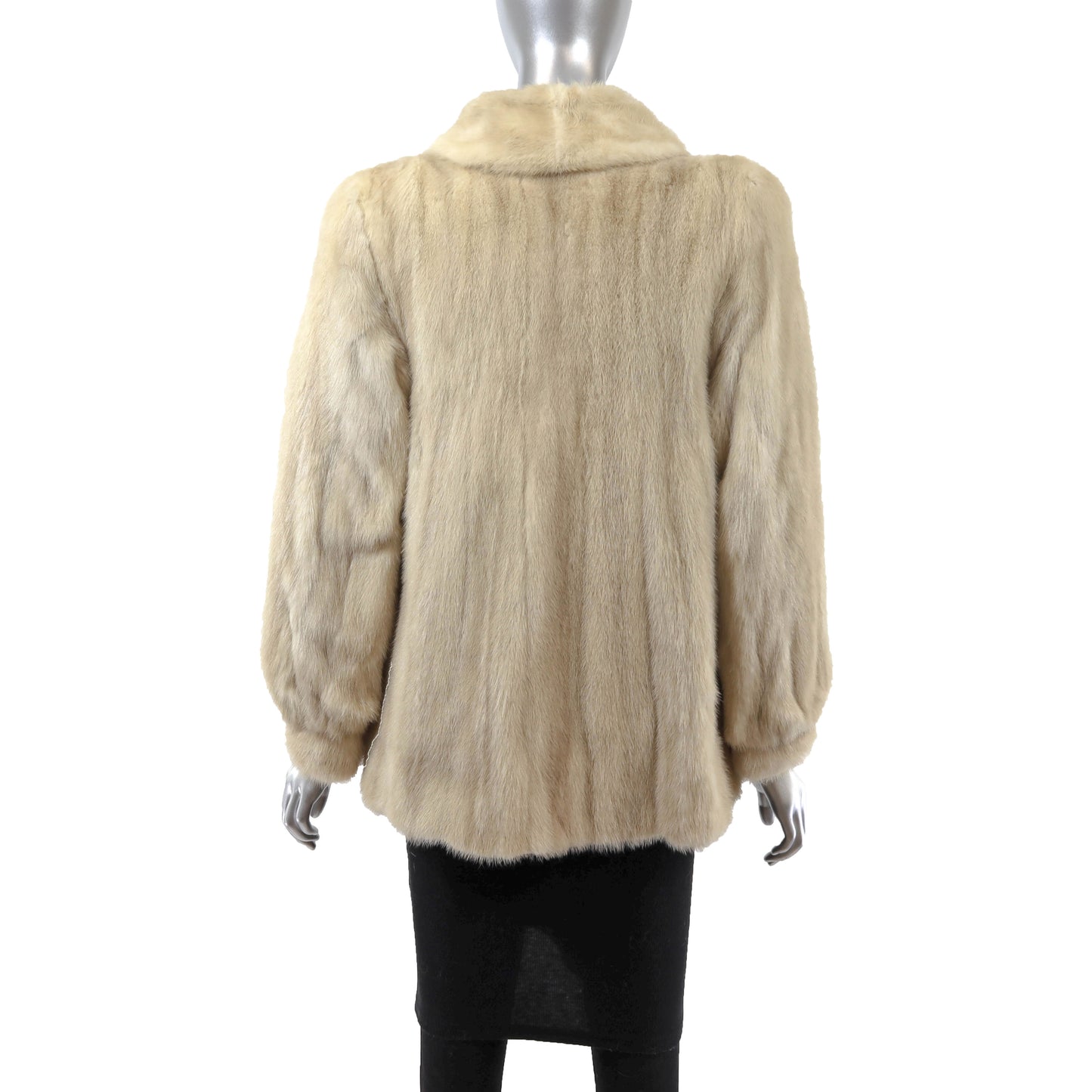 Beige Mink Jacket- Size S