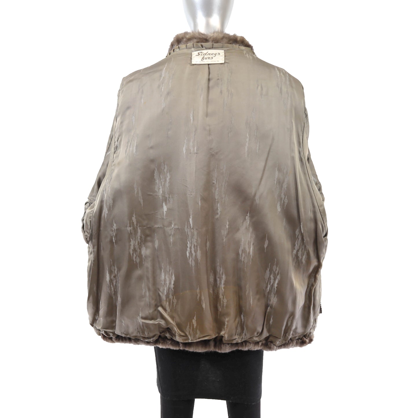 Grey Mink Jacket- Size XXL