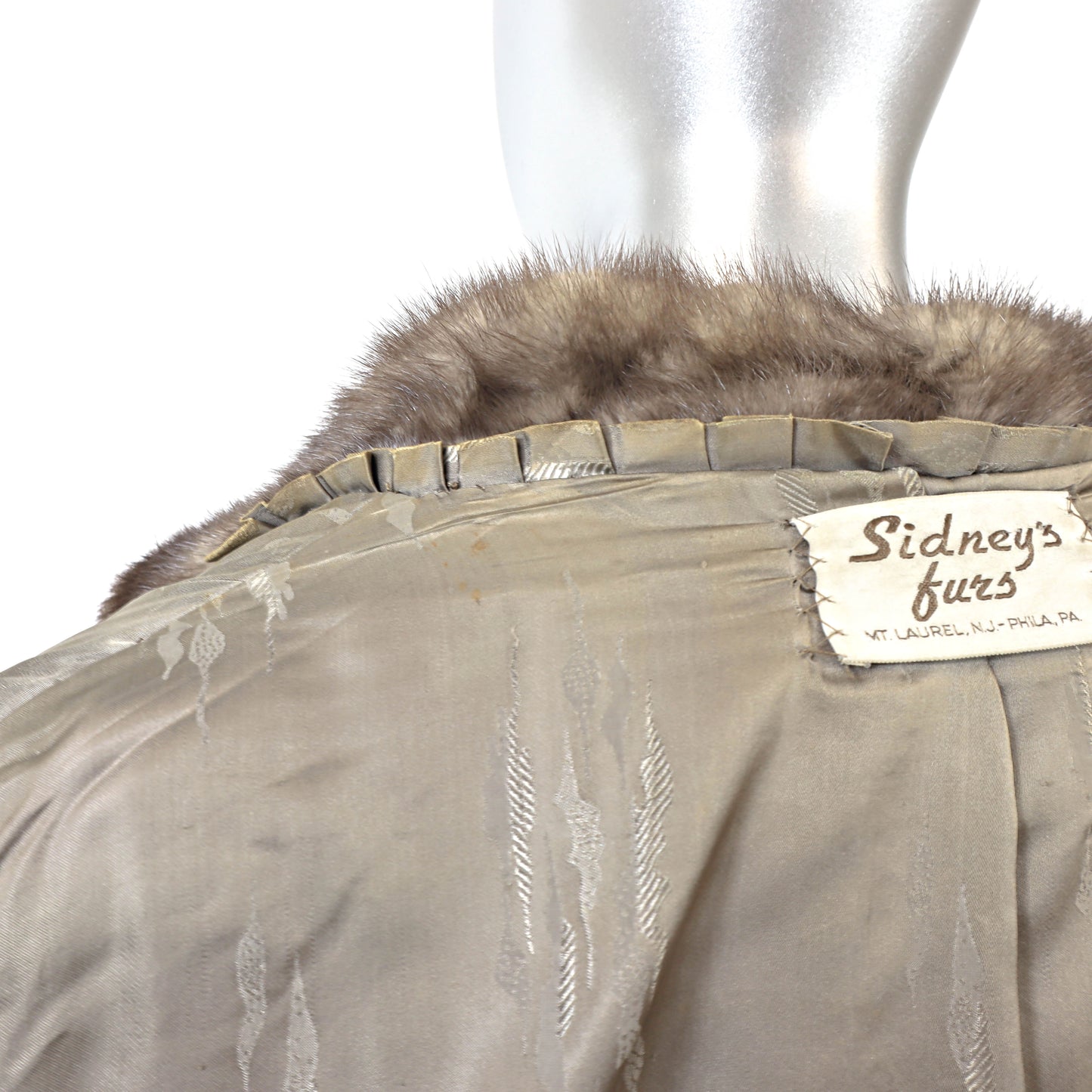 Grey Mink Jacket- Size XXL