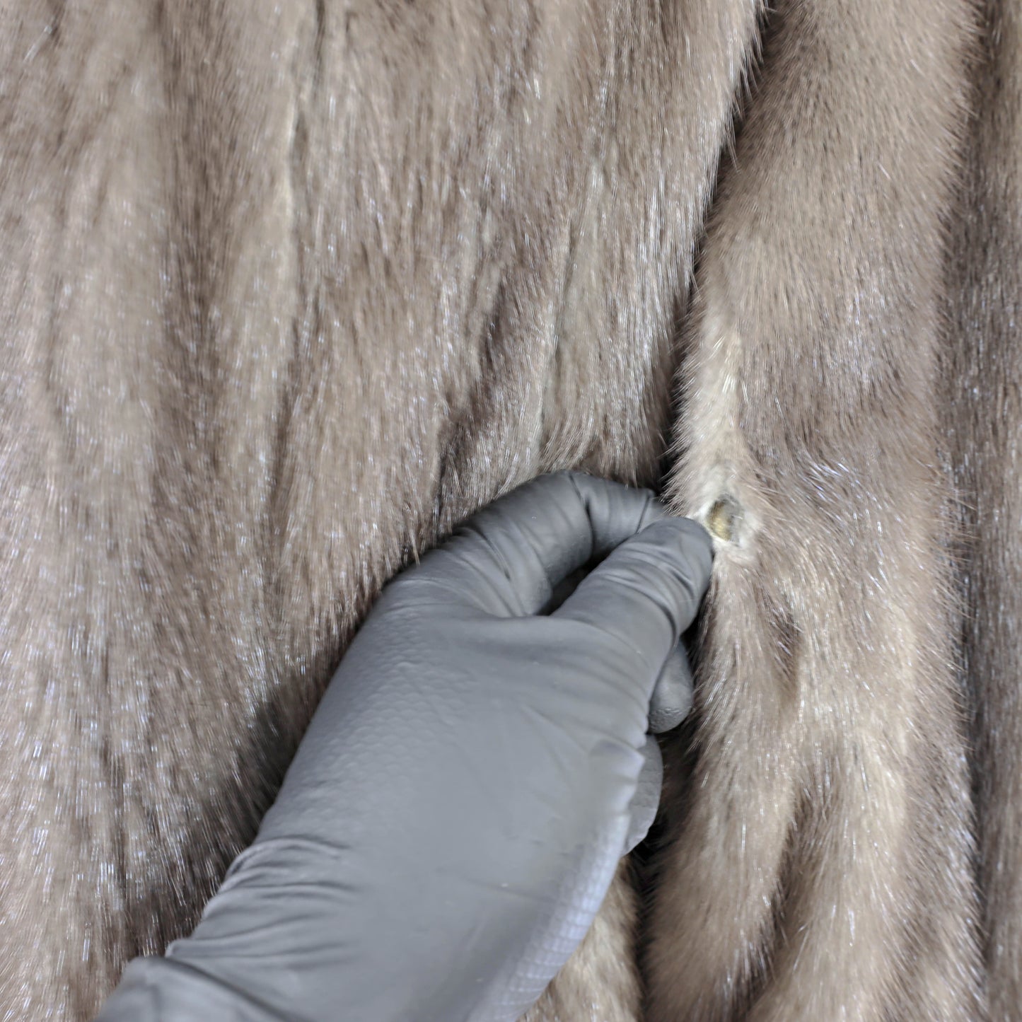 Grey Mink Jacket- Size XXL