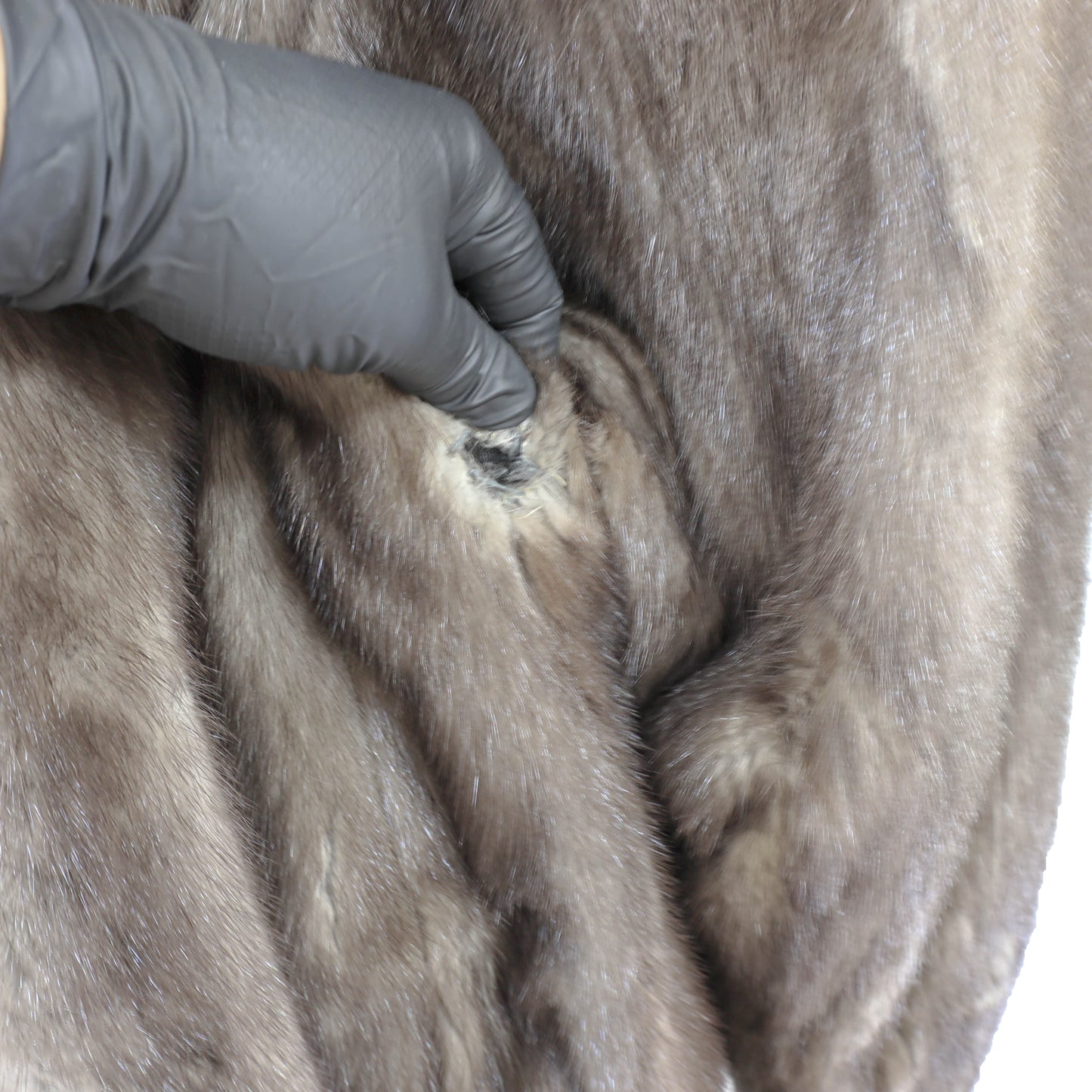 Grey Mink Jacket- Size XXL
