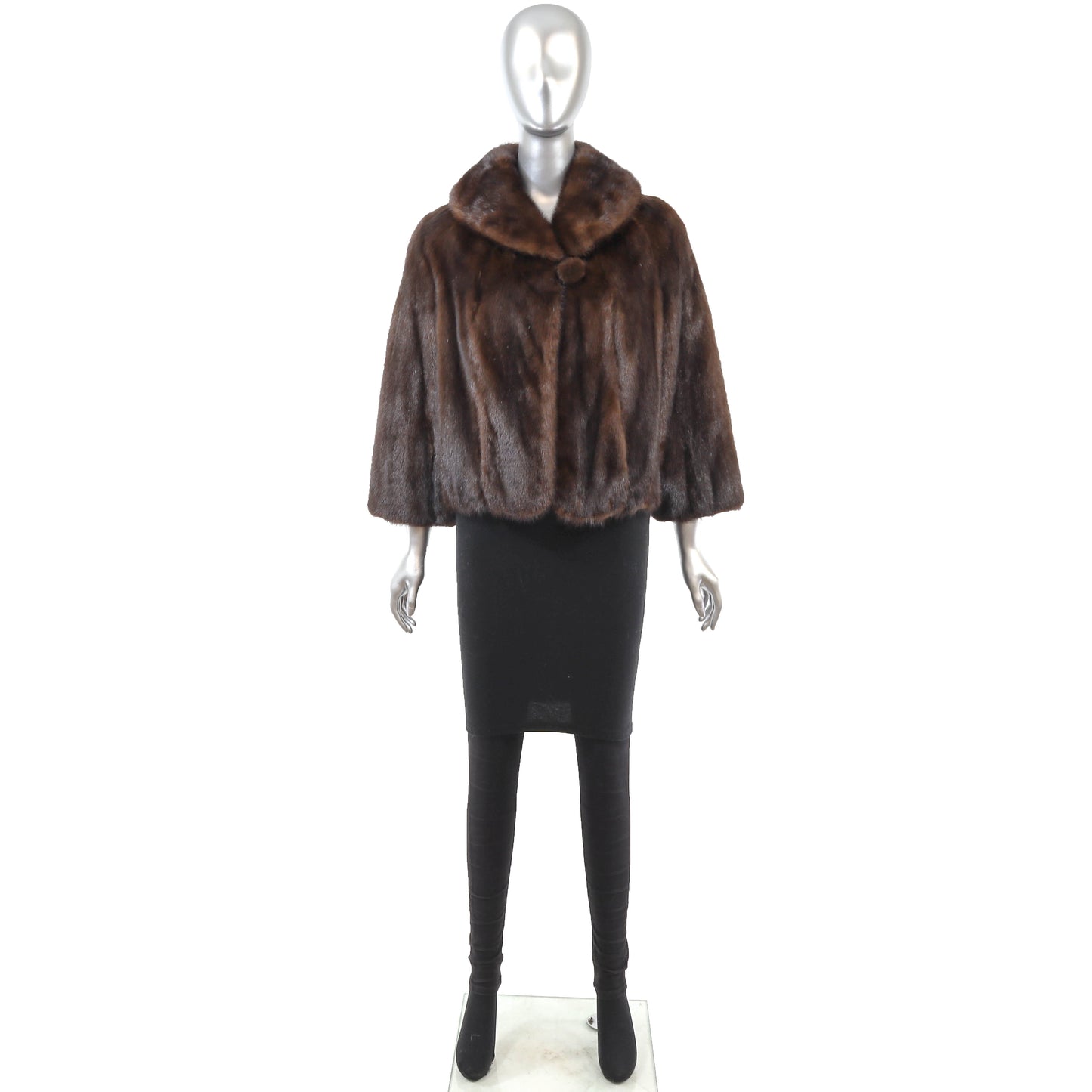 Brown Mink Jacket- Size M