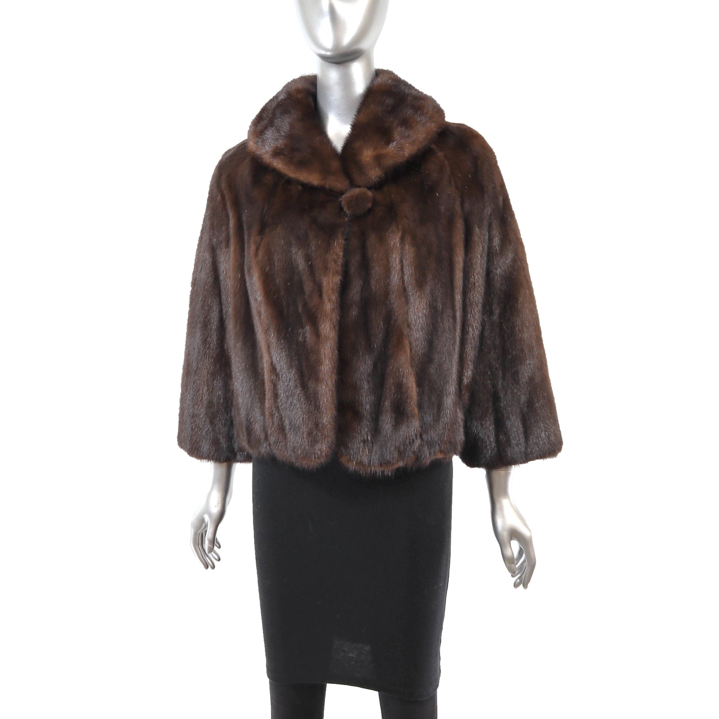 Brown Mink Jacket- Size M