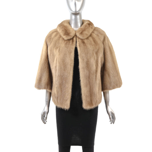 Light Brown Mink Jacket- Size M