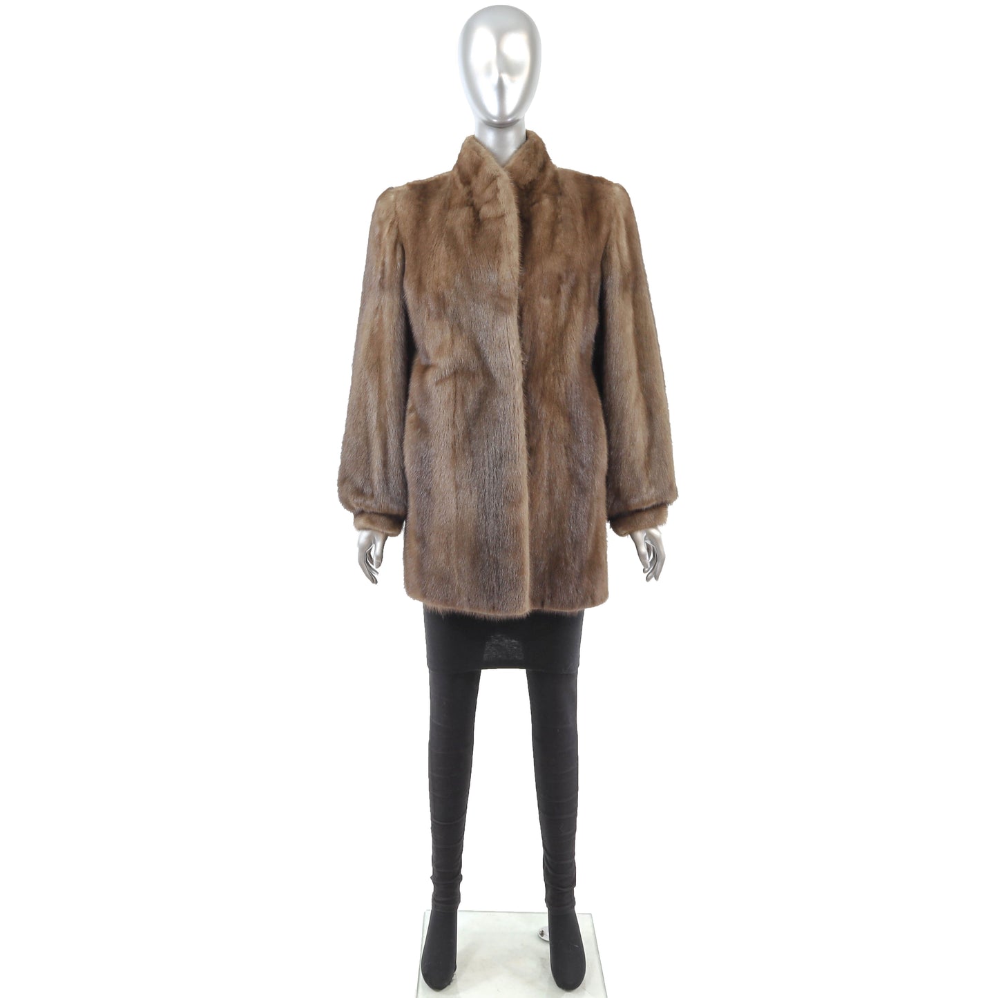 Brown Mink Jacket- Size M