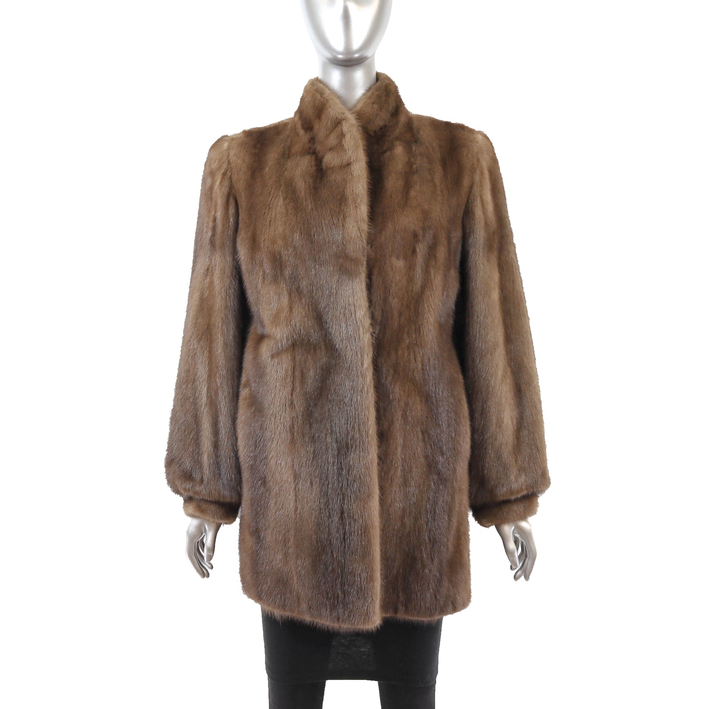 Brown Mink Jacket- Size M
