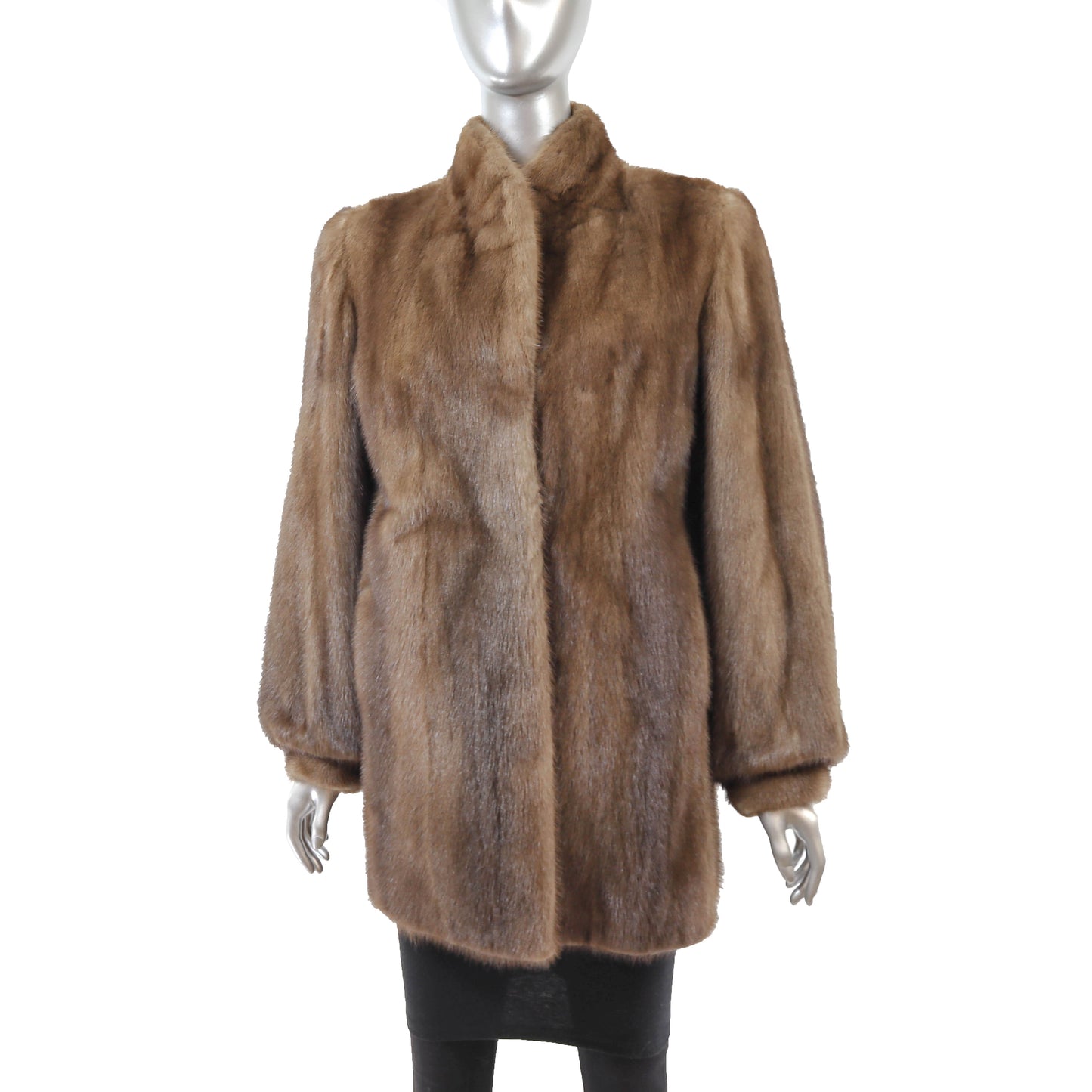 Brown Mink Jacket- Size M