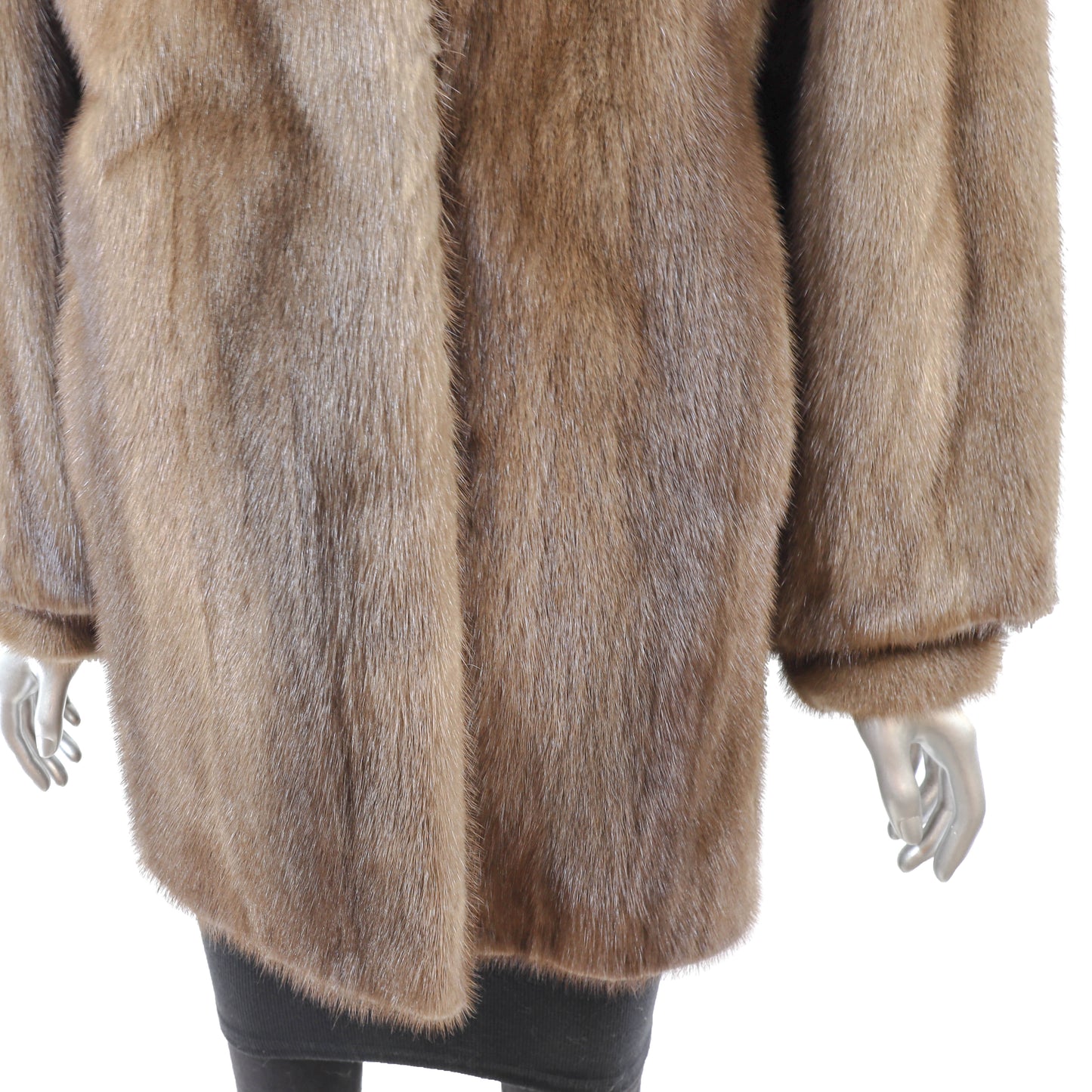 Brown Mink Jacket- Size M